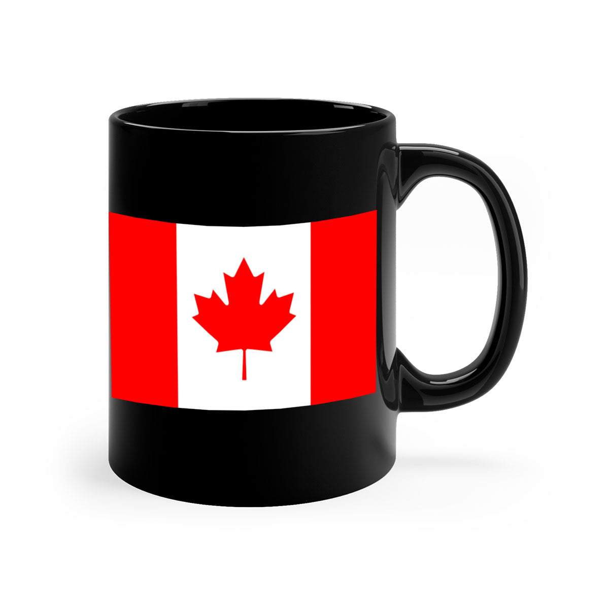 Canada 166# Mug featuring a two-tone design with a colored handle and glossy finish, available in multiple colors.