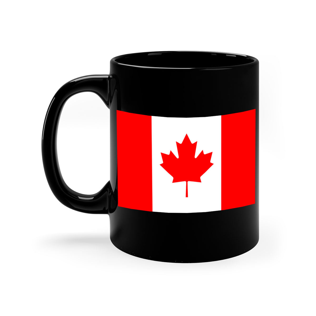 Canada 166# Mug featuring a two-tone design with a colored handle and glossy finish, available in multiple colors.