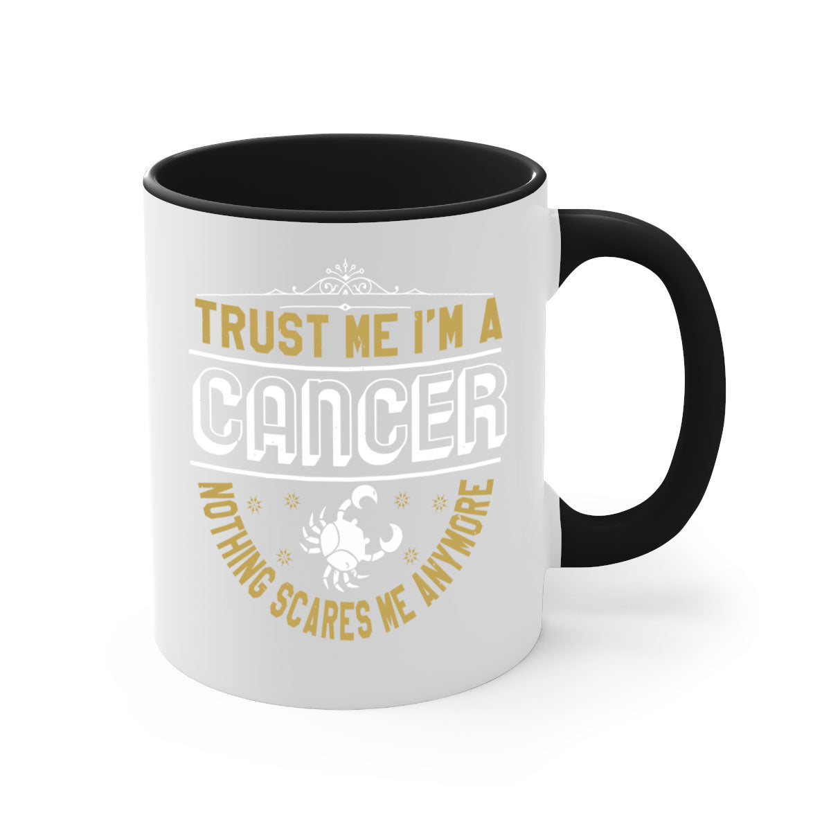 Cancer 177# Zodiac Mug with a glossy finish, featuring a colored handle and interior, available in five colors.