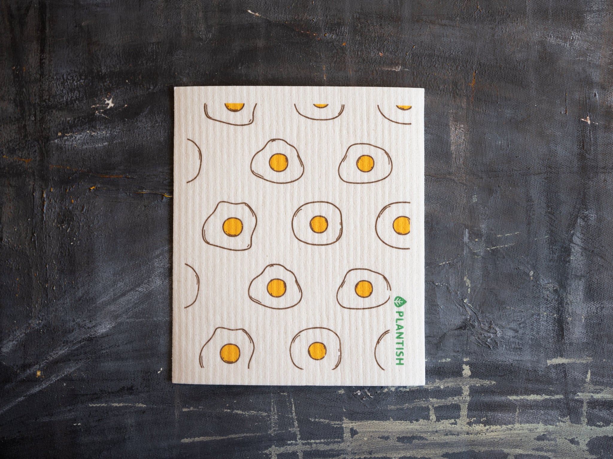 Egg Swedish Sponge Cloth in a minimalist design, showcasing its absorbent and eco-friendly features.