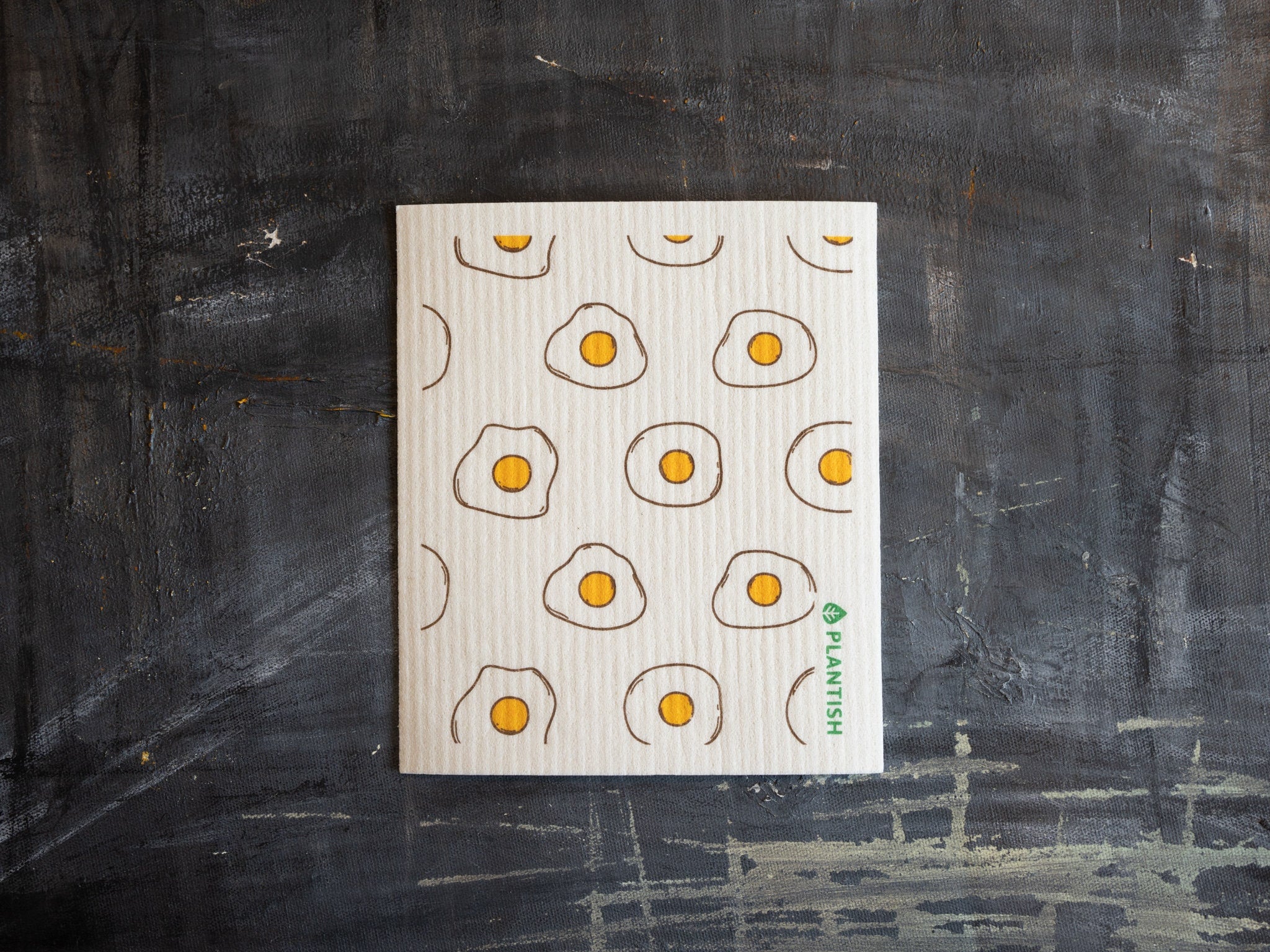 Egg Swedish Sponge Cloth in a minimalist design, showcasing its absorbent and eco-friendly features.