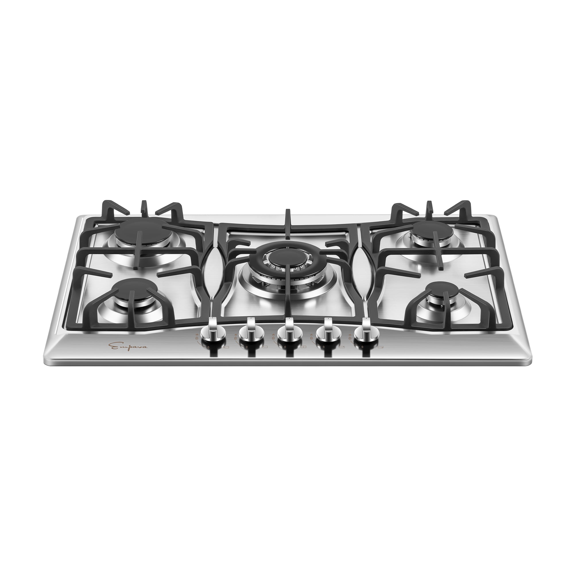 Empava 30GC21 30 in. Built-in Gas Stove Cooktop with four burners and sleek design, suitable for various cooking needs.