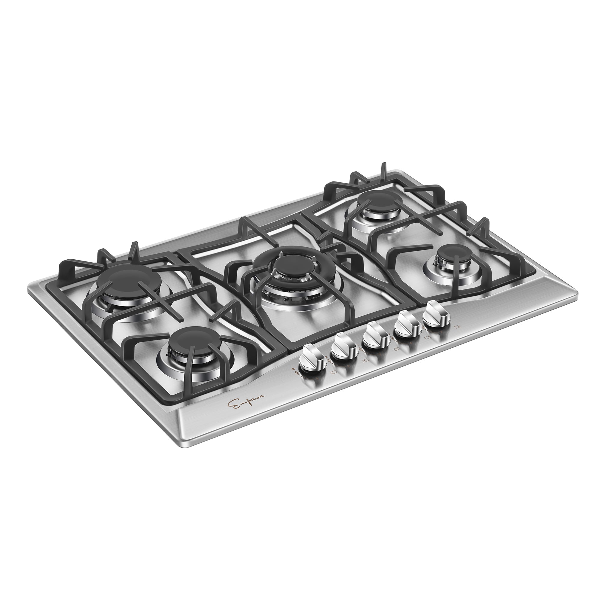 Empava 30GC21 30 in. Built-in Gas Stove Cooktop with four burners and sleek design, suitable for various cooking needs.