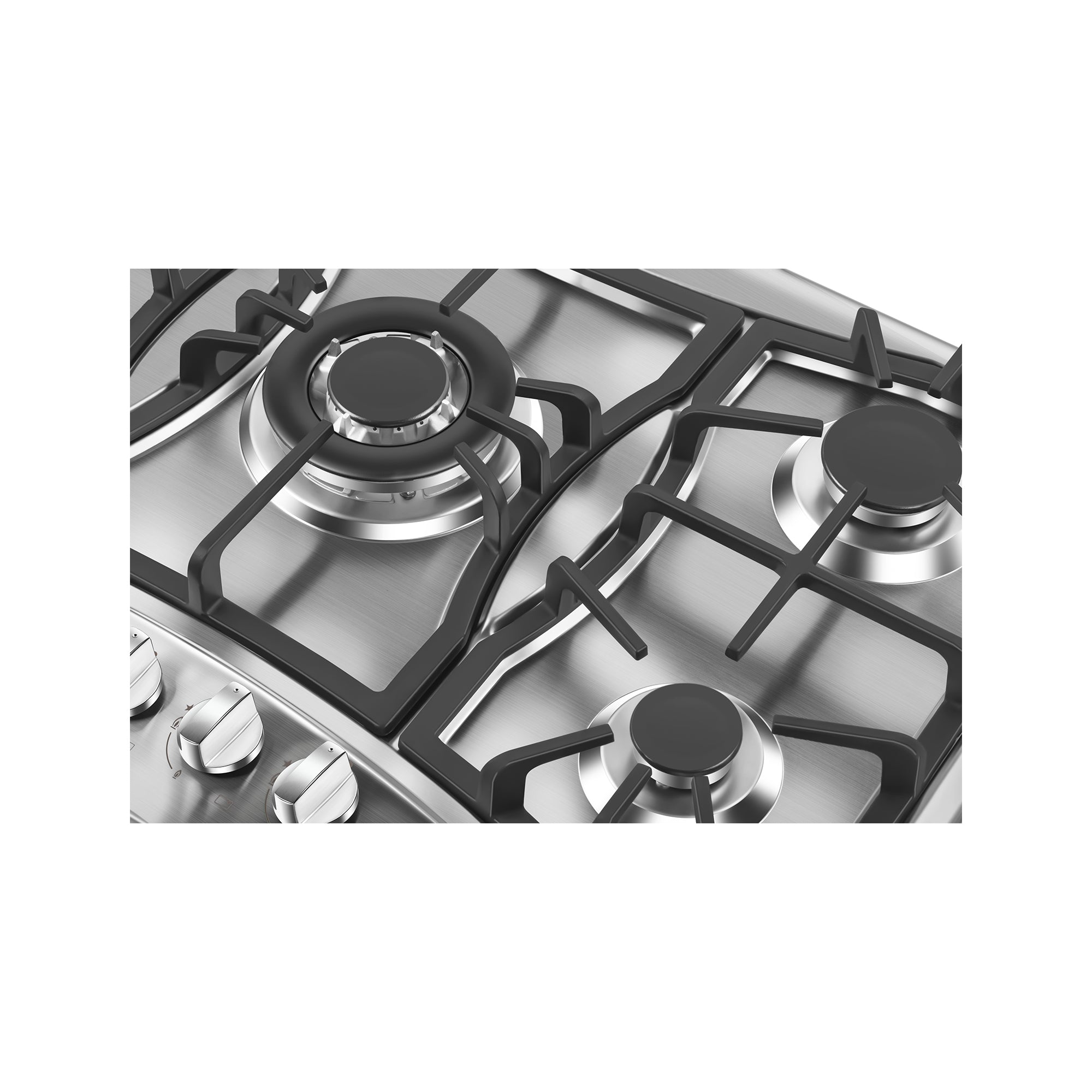 Empava 30GC21 30 in. Built-in Gas Stove Cooktop with four burners and sleek design, suitable for various cooking needs.