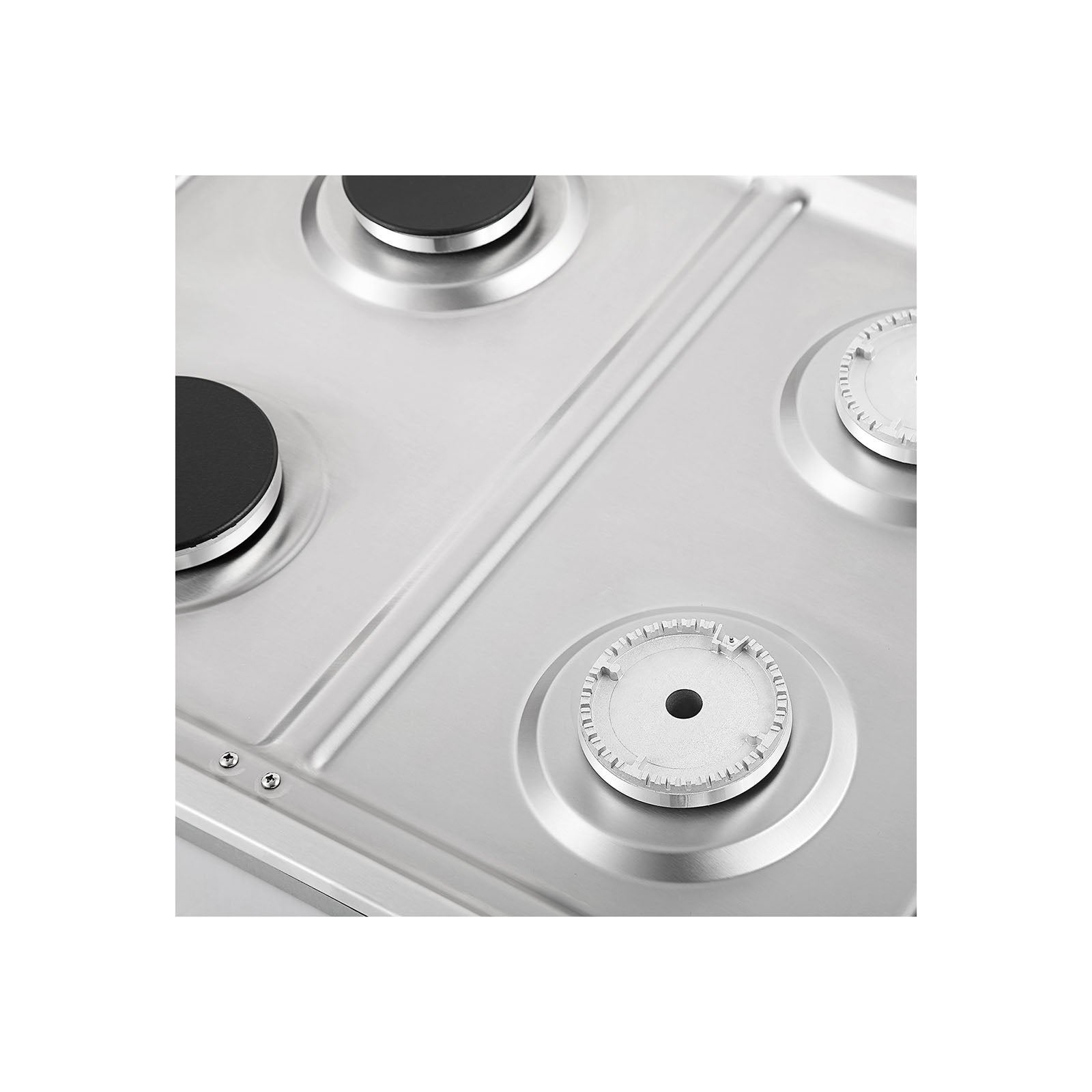 Empava 30GC33 30 in. Built-in Stainless Steel Gas Cooktop with four burners and sleek design.