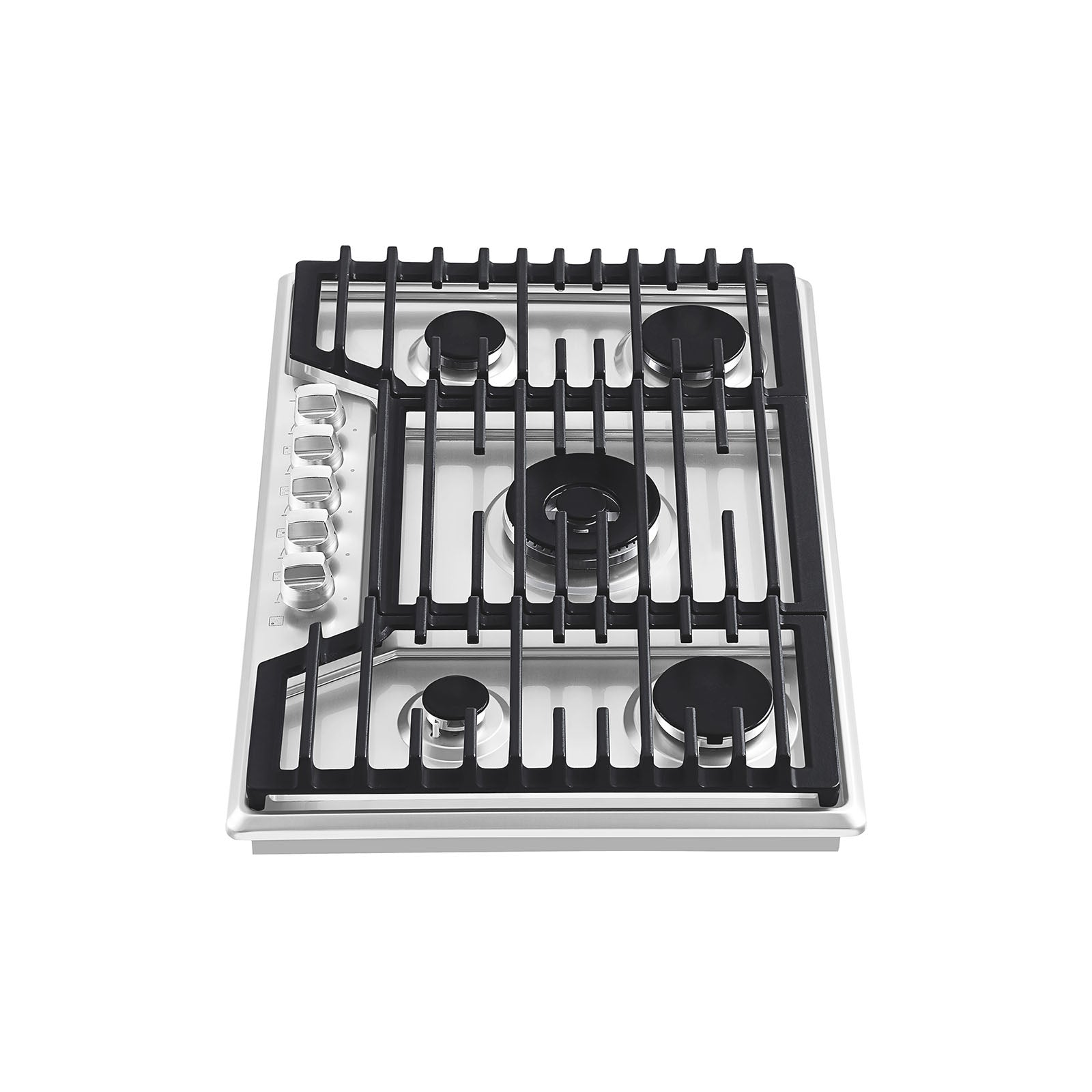 Empava 30GC37 30-in. Built-in Gas Stove Cooktop featuring five burners and stainless-steel surface, designed for versatile cooking.