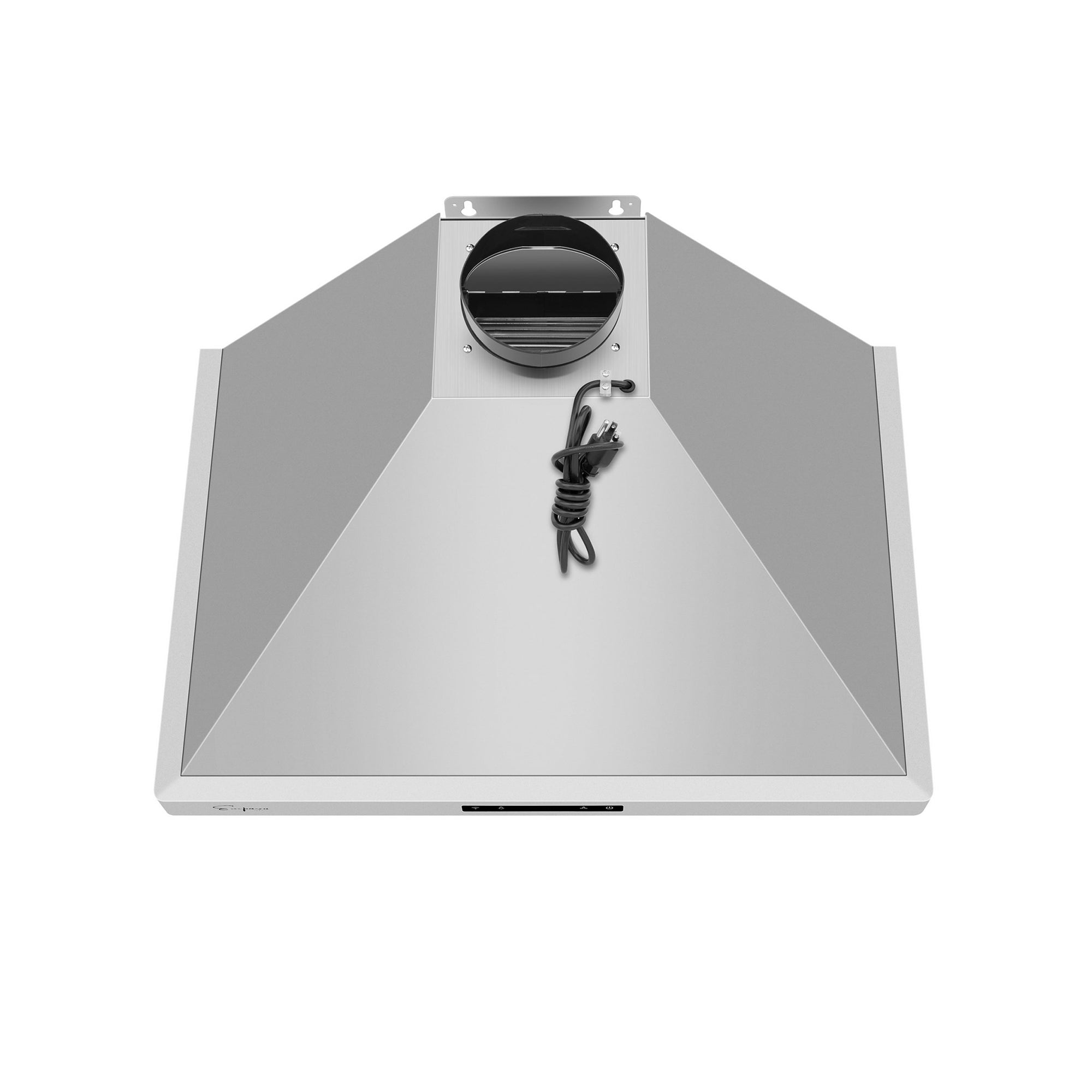 Empava 30RH03 30 in. Wall Mount Range Hood in stainless steel with touch controls and remote.