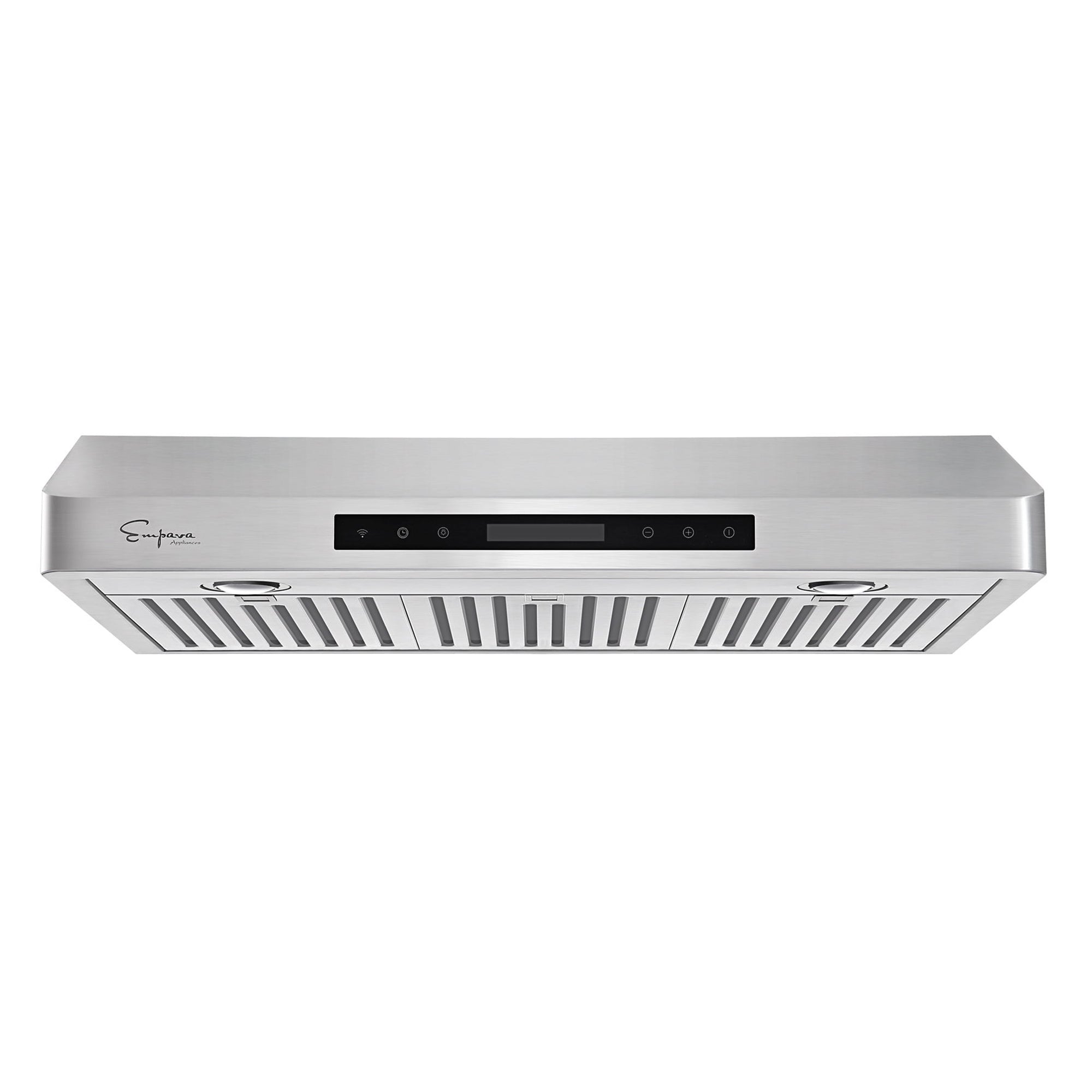 Empava 36RH14 36 In. ducted under cabinet range hood with remote control and stainless steel finish.