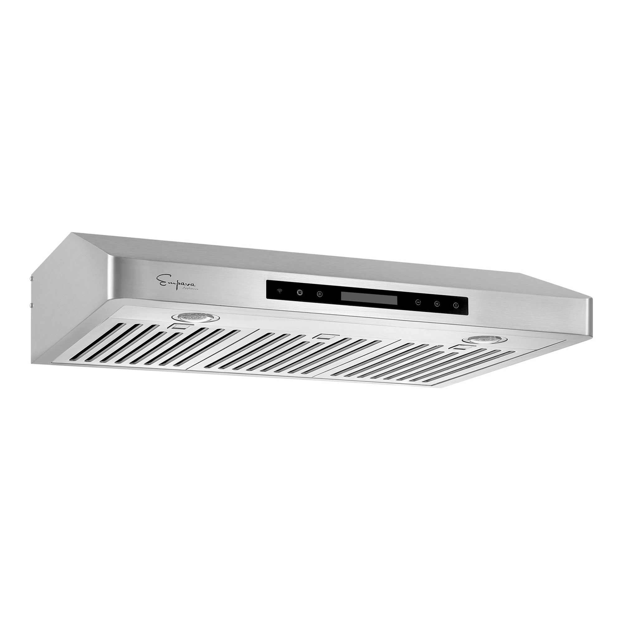 Empava 36RH14 36 In. ducted under cabinet range hood with remote control and stainless steel finish.