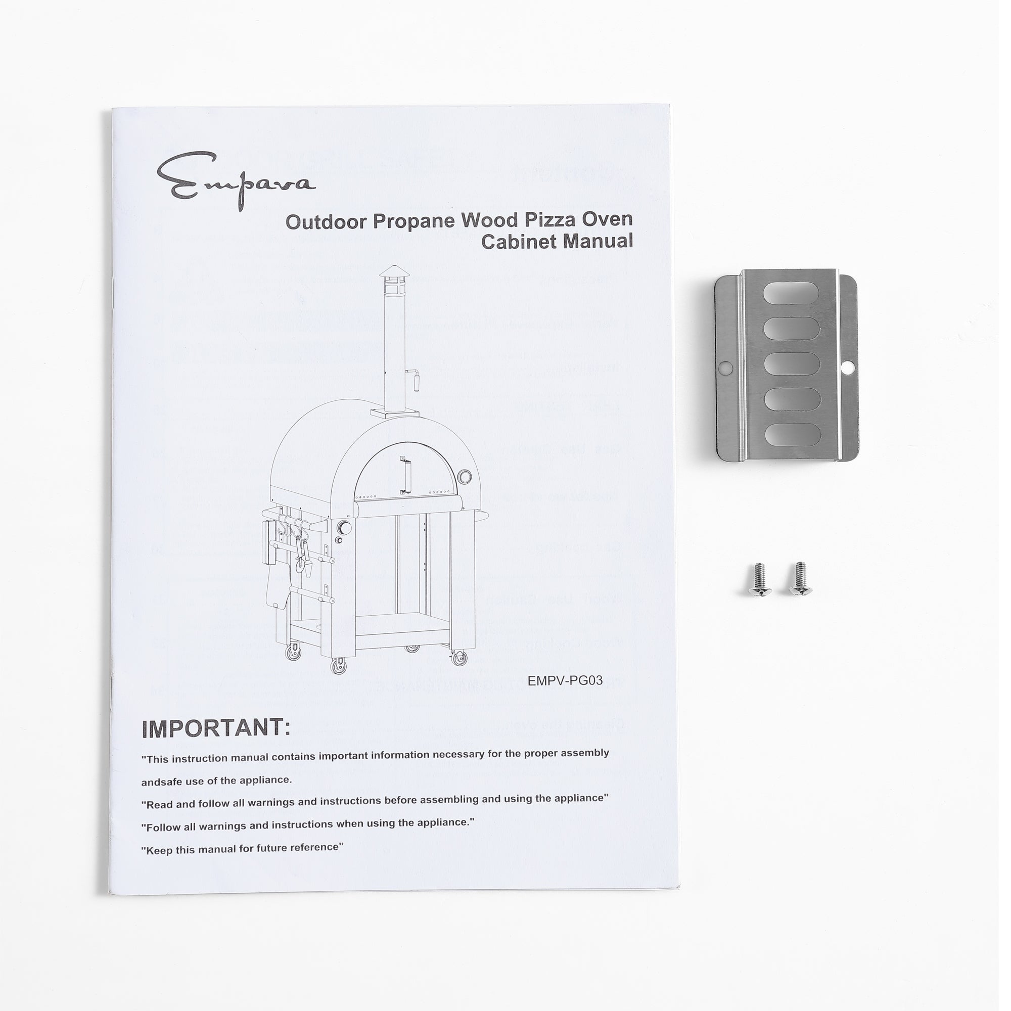 Empava PG03 Outdoor Wood Fired and Gas Pizza Oven showcasing its stainless steel design and cooking area.