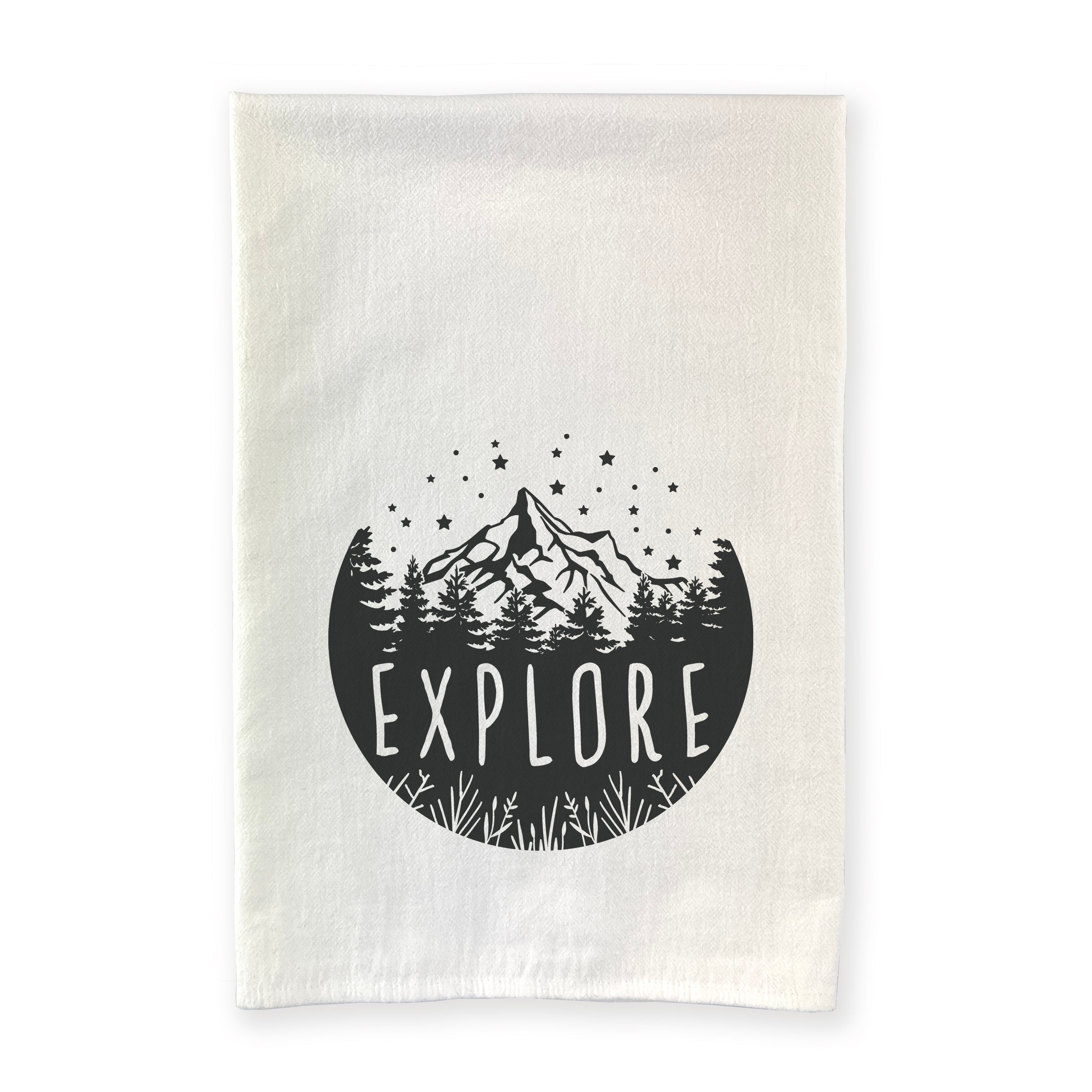 Explore Cotton Tea Towel featuring vibrant design, made from 100% absorbent cotton, perfect for kitchen use.