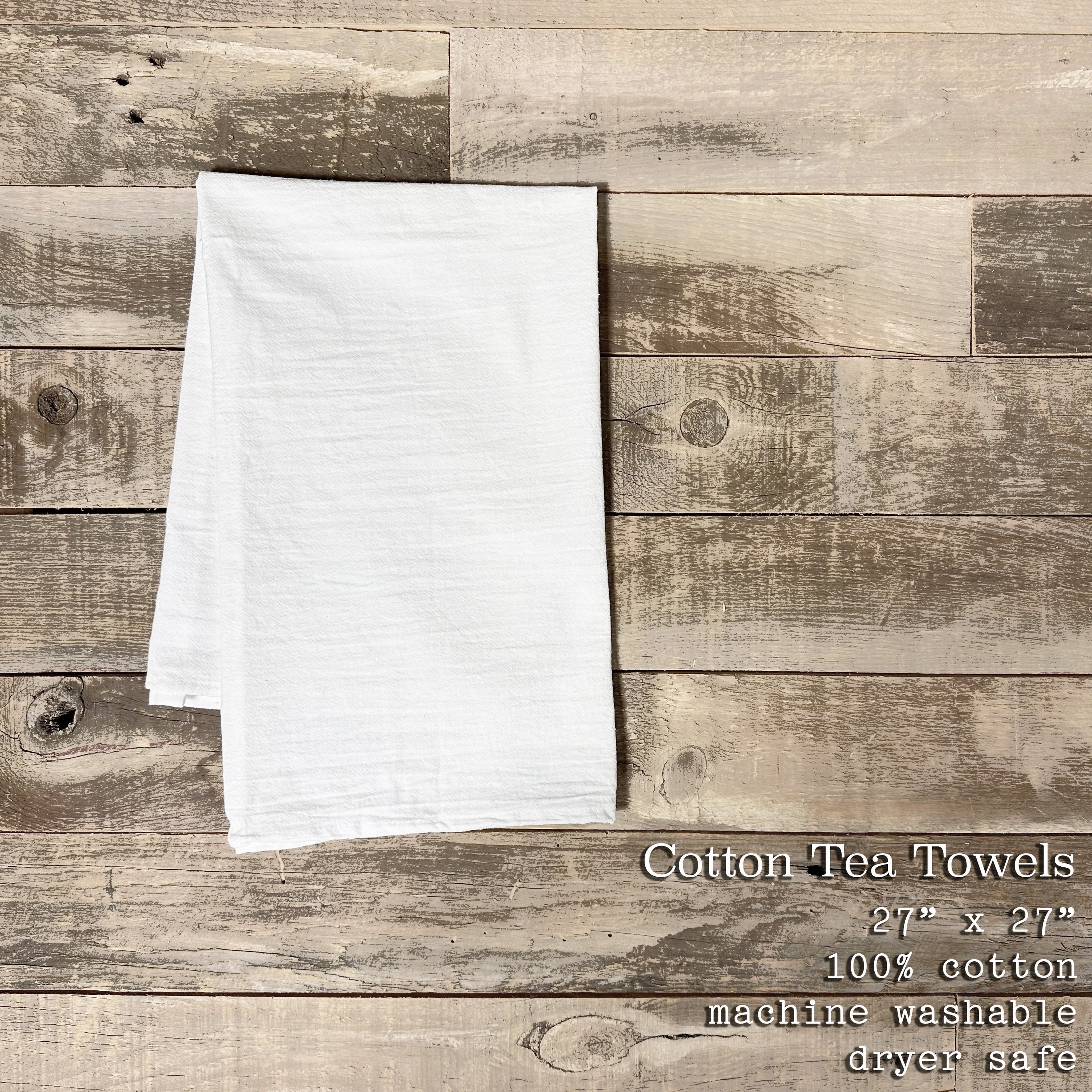 Locals Only Cotton Tea Towel featuring vibrant water-based ink designs, absorbent 100% cotton material, and hemmed edges.