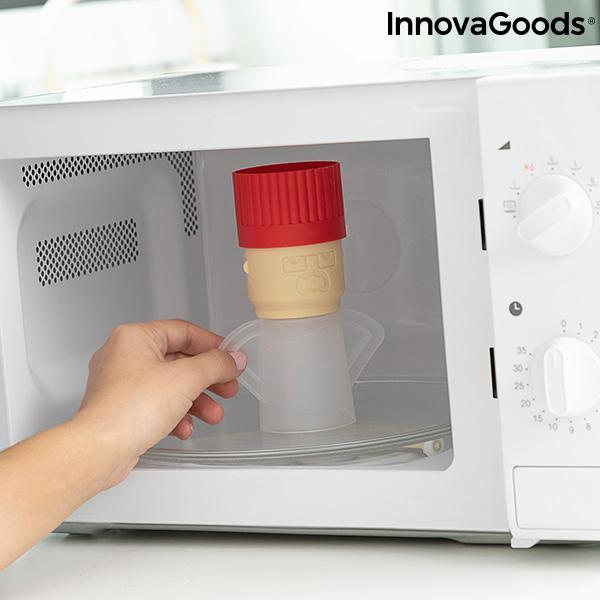 Fuming Chef InnovaGoods Microwave Cleaner with a playful chef design, made of durable PP material, ideal for easy microwave cleaning.