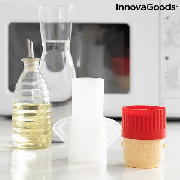 Fuming Chef InnovaGoods Microwave Cleaner with a playful chef design, made of durable PP material, ideal for easy microwave cleaning.