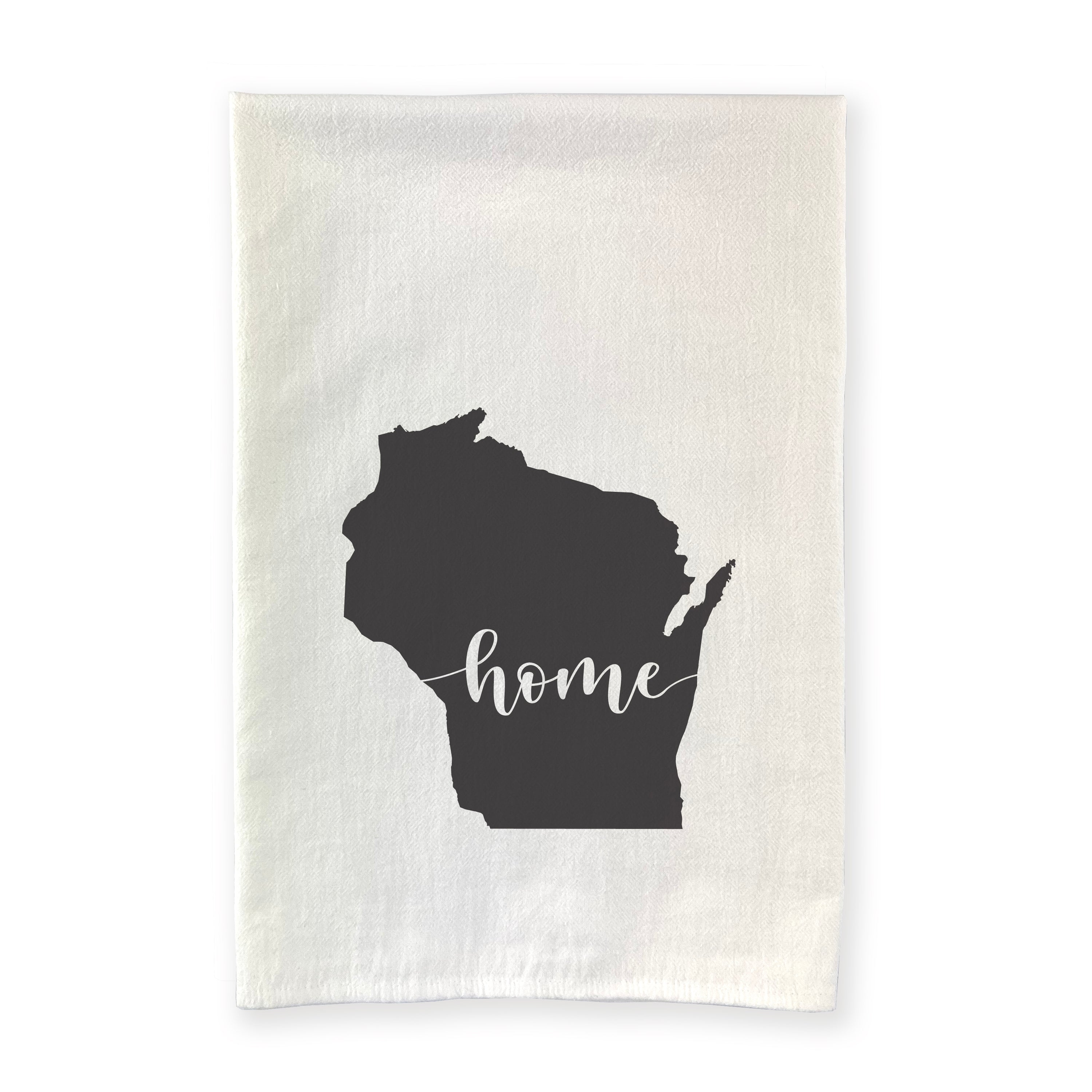 A vibrant cotton tea towel featuring state-themed designs, perfect for kitchen use.