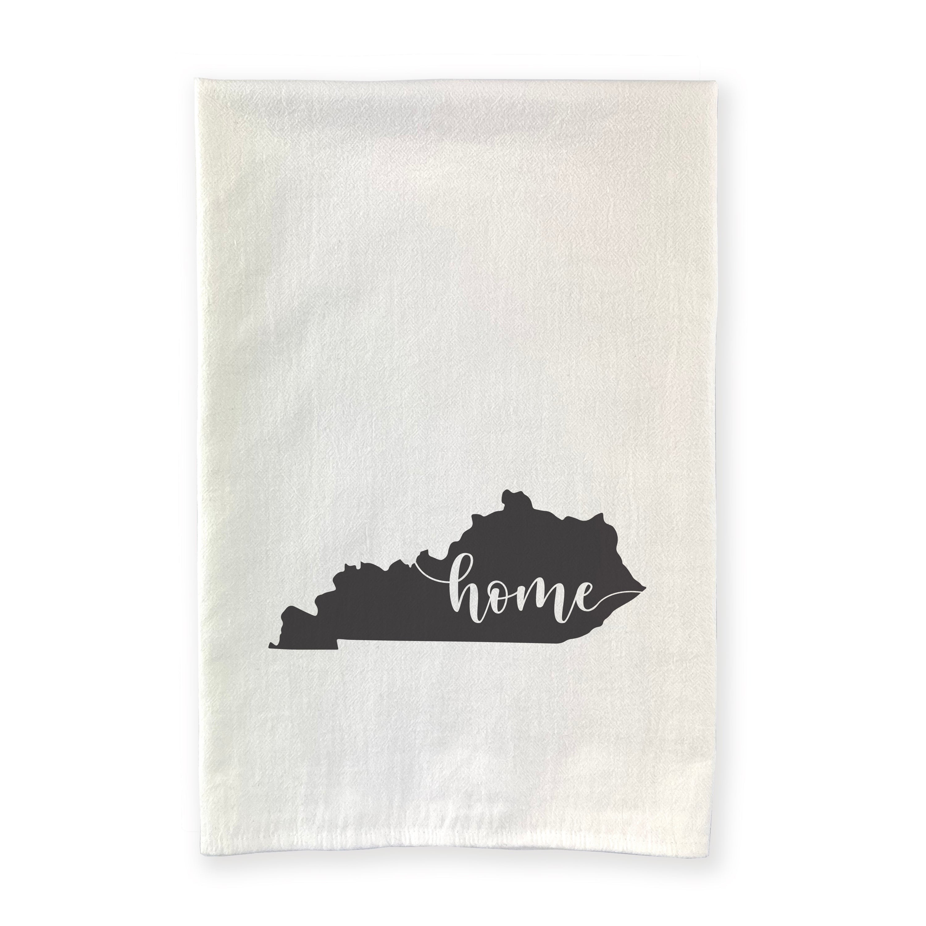 A vibrant cotton tea towel featuring state-themed designs, perfect for kitchen use.