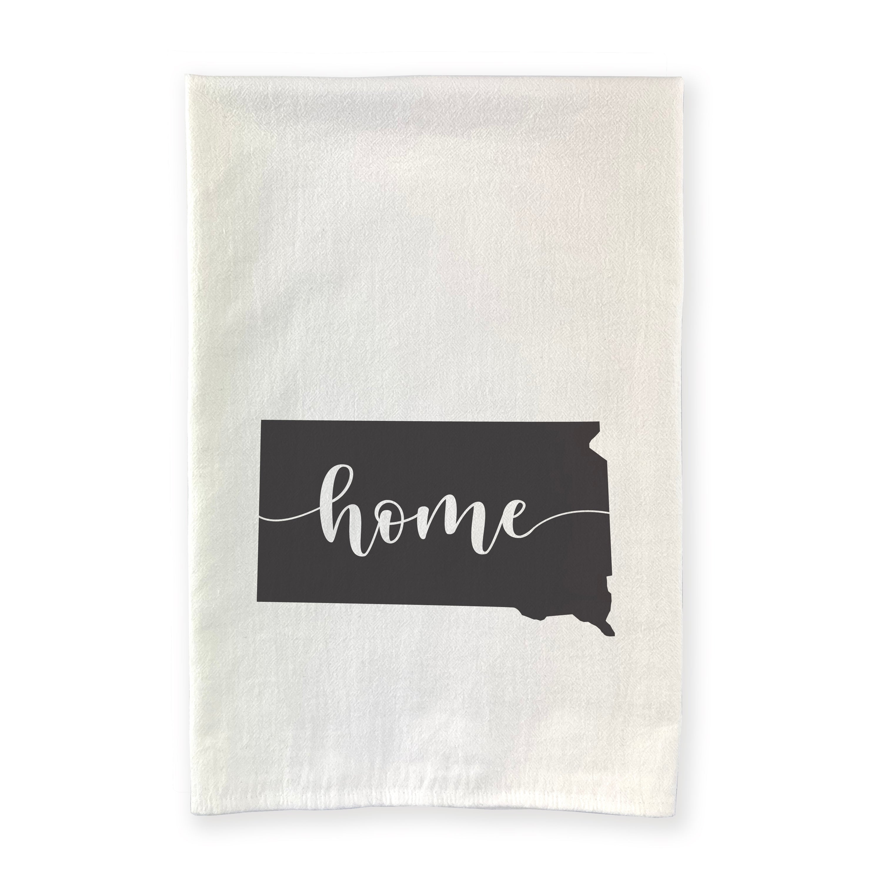 A vibrant cotton tea towel featuring state-themed designs, perfect for kitchen use.