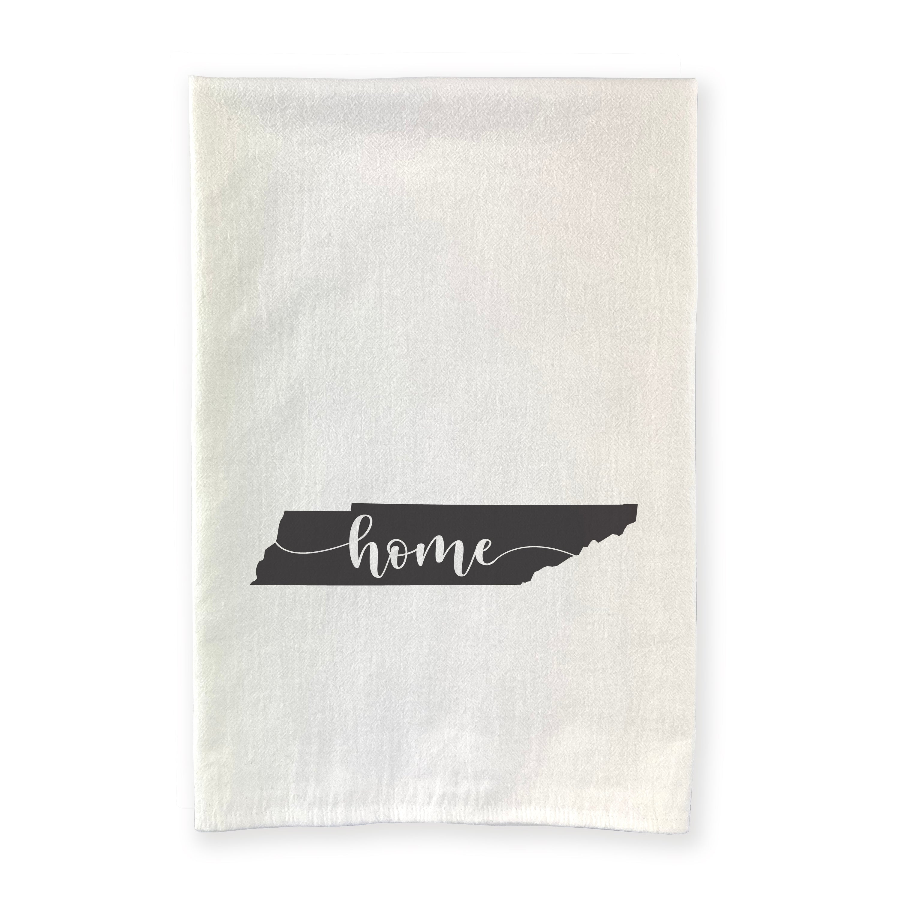 A vibrant cotton tea towel featuring state-themed designs, perfect for kitchen use.