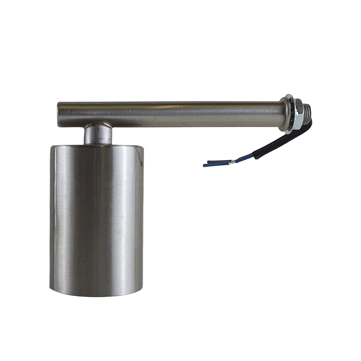 105mm Short Arm Full Thin Holder Wall Light in Chrome finish, showcasing its modern design and E27 lamp base.