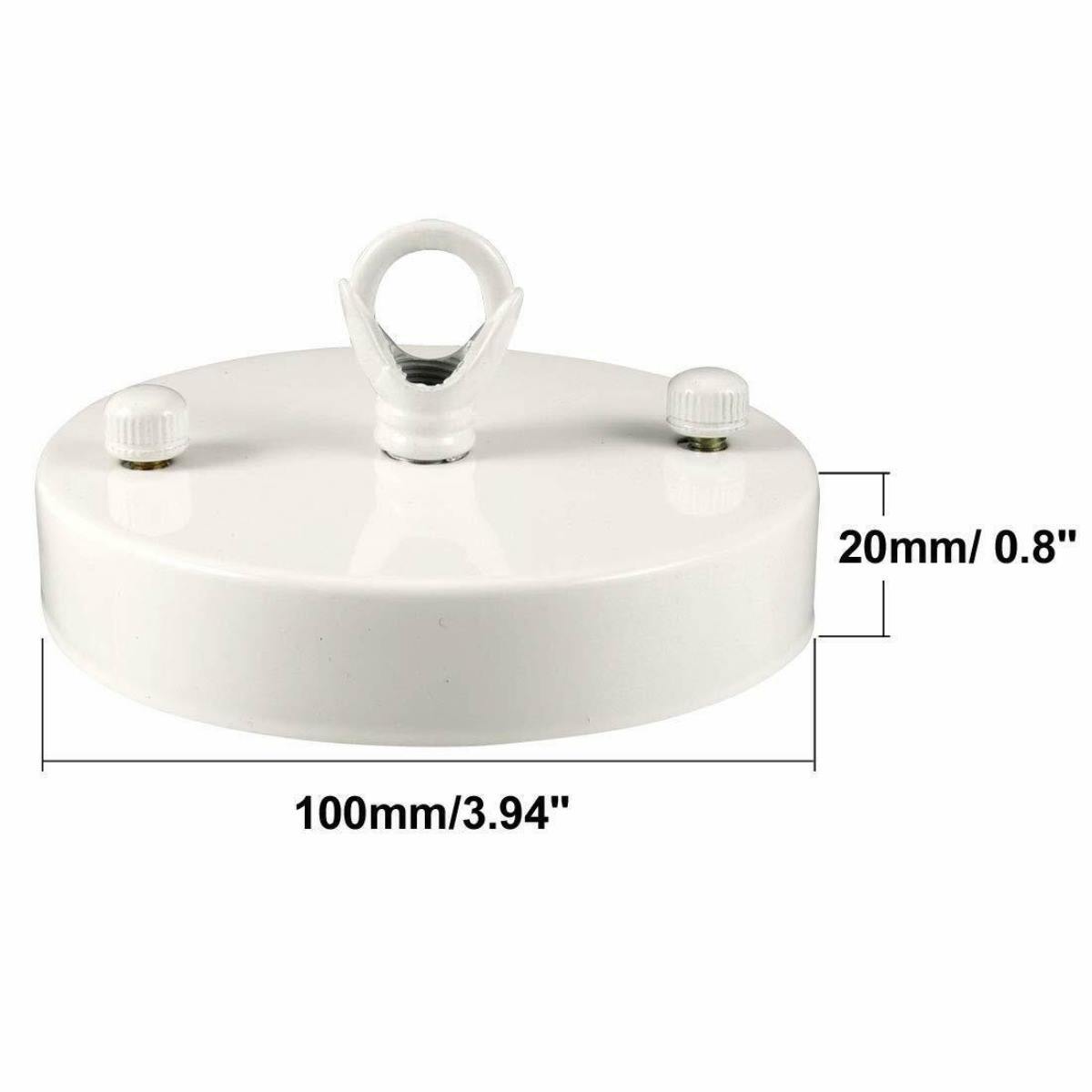 100mm Front Fitting Color Ceiling Hook Ring with smooth metal surface and matching screws for easy installation.