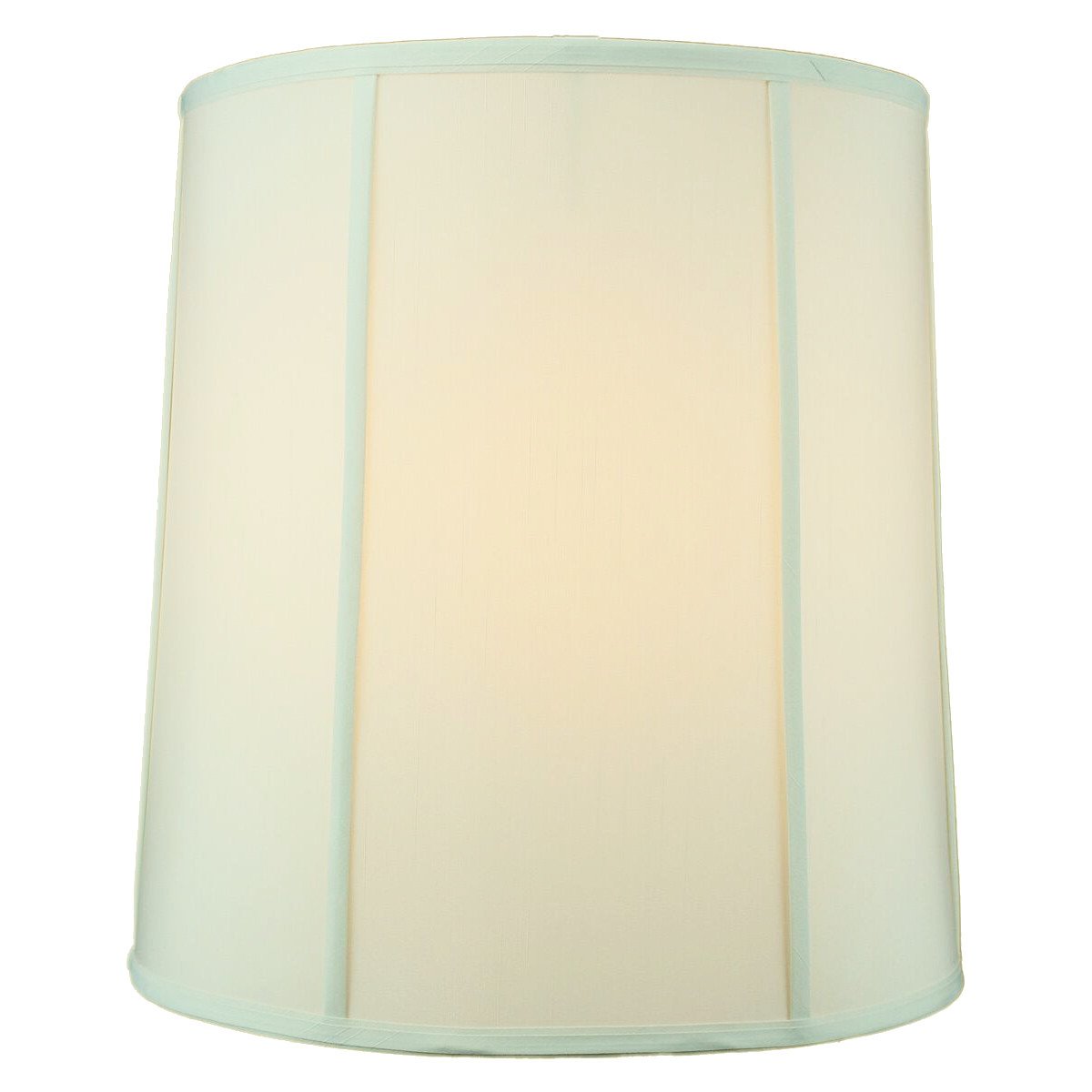 14x16x17 inch Large Drum Lampshade in Egg Shell Shantung, showcasing its elegant design and premium fabric quality.