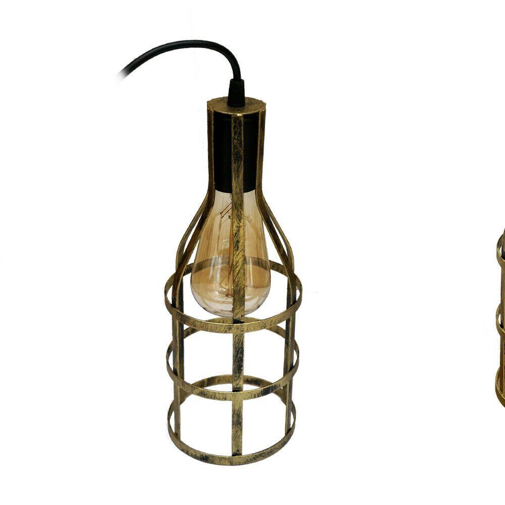 3-Heads Ceiling Pendant Cluster Light Fitting with E27 sockets in brushed brass and black finishes, showcasing its stylish design and three light holders.