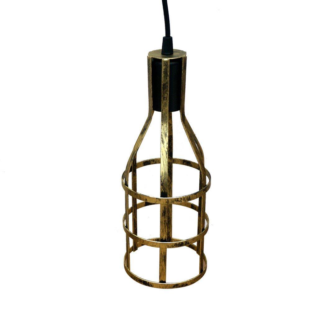 3-Heads Ceiling Pendant Cluster Light Fitting with E27 sockets in brushed brass and black finishes, showcasing its stylish design and three light holders.