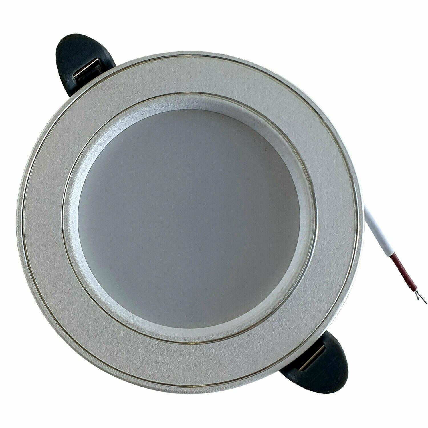 5W LED Spot Panel Down lights in a modern recessed ceiling installation, showcasing cool white illumination.