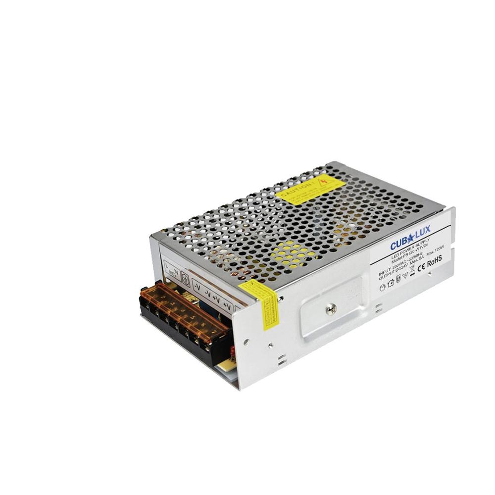 AC 110/220V to DC 24V regulated switching power supply transformer with LED lighting applications.