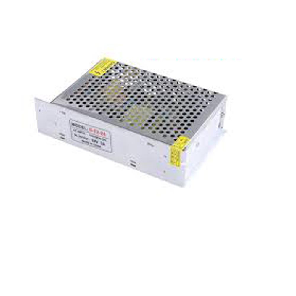 AC to DC 24V power supply unit, compact design with input voltage switch, suitable for LED lighting applications.