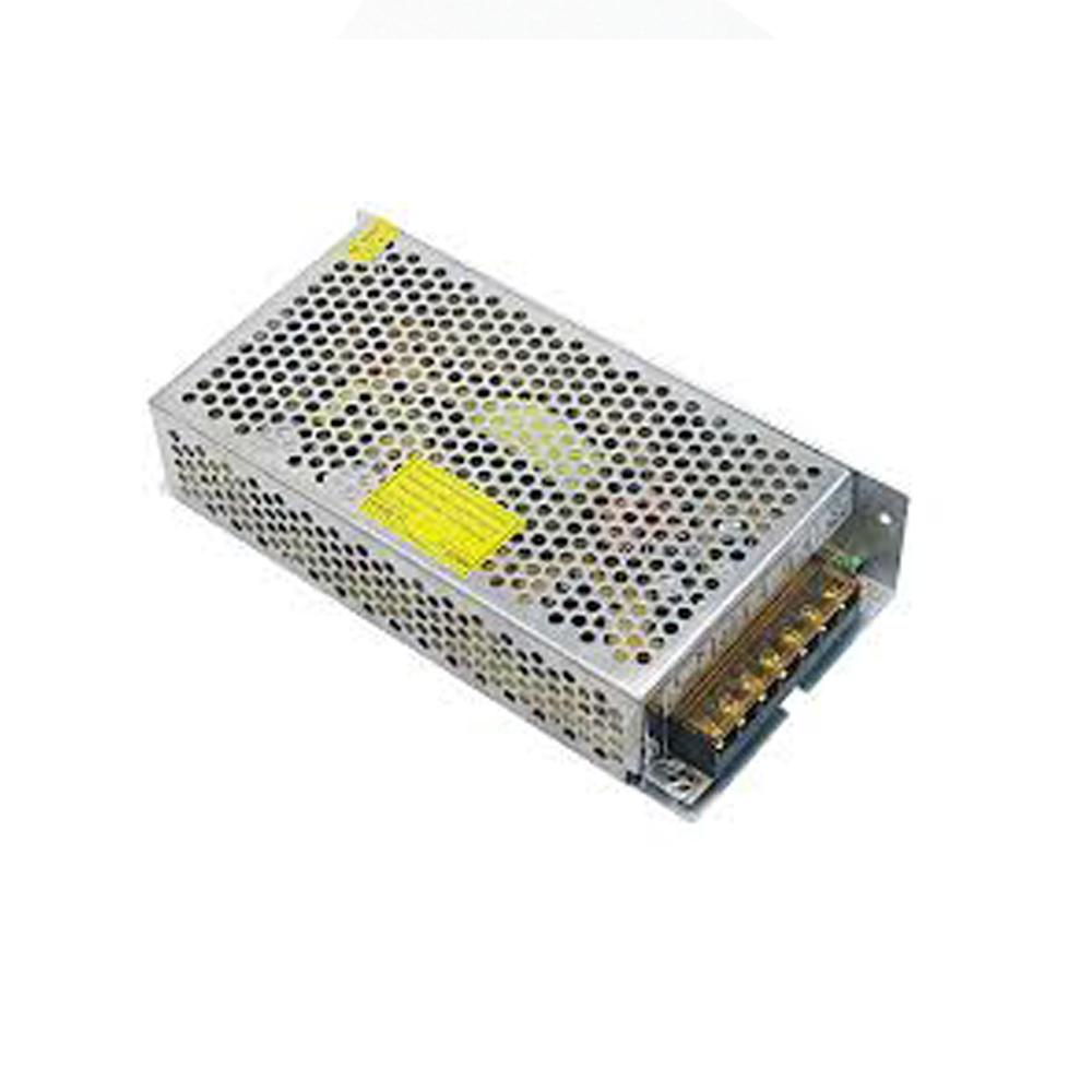 AC to DC 24V power supply unit, compact design with input voltage switch, suitable for LED lighting applications.