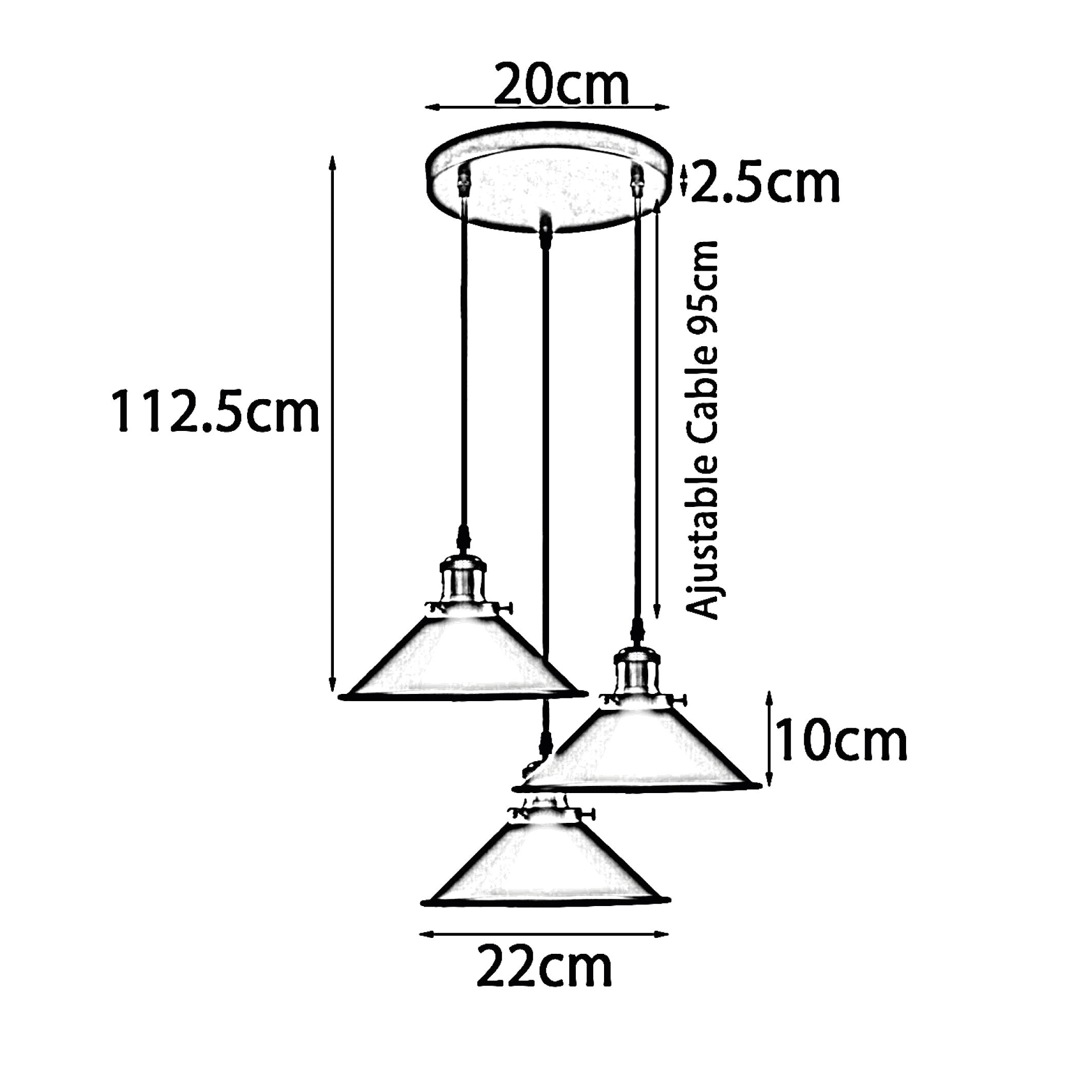 Best Hanging Light Fixture ~1420 with chrome finish and three E27 lamp holders, perfect for indoor use.