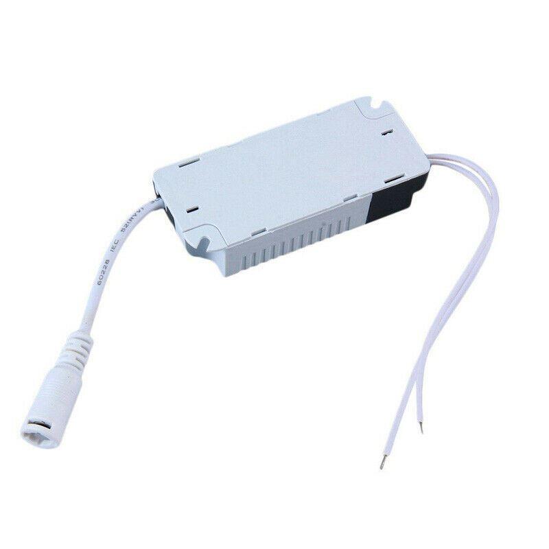 Black and white LED transformer designed for constant current output, suitable for various indoor lighting applications.