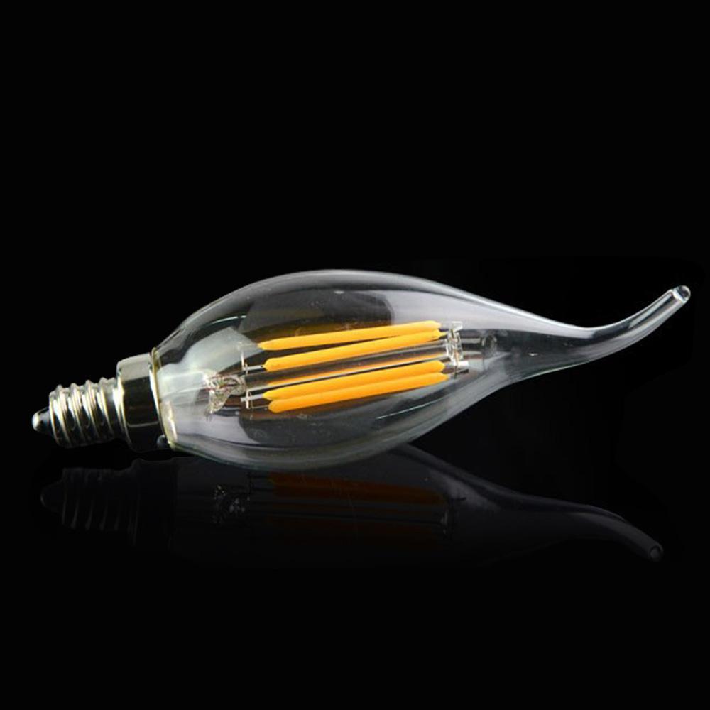 C35 E14 4W Vintage LED Bulb 5 Pack showcasing elegant design and warm white light, perfect for decorative lighting.