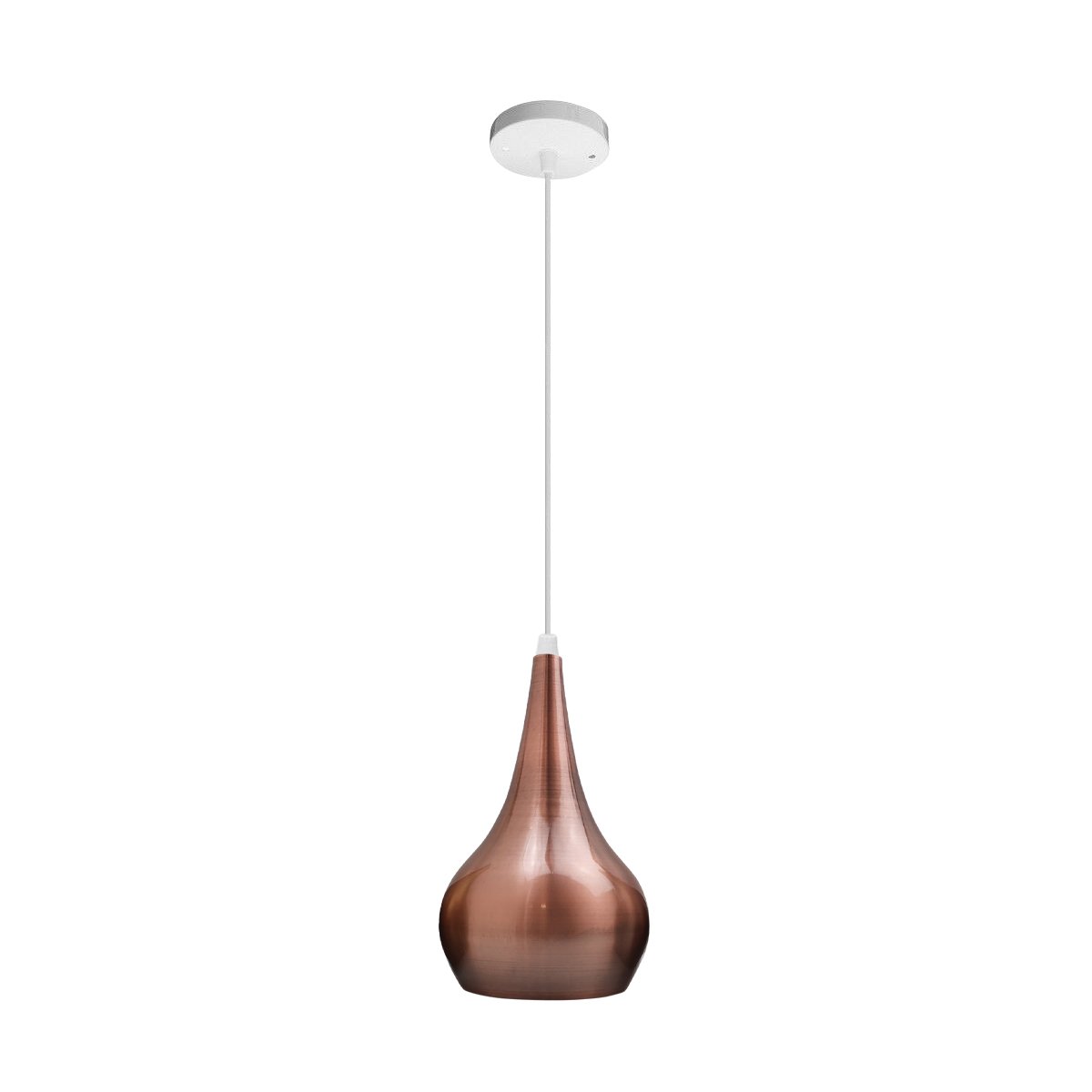 Ceiling Copper Colour Pendant Lamp showcasing retro industrial design with elegant metal lamp holder and vintage shade.