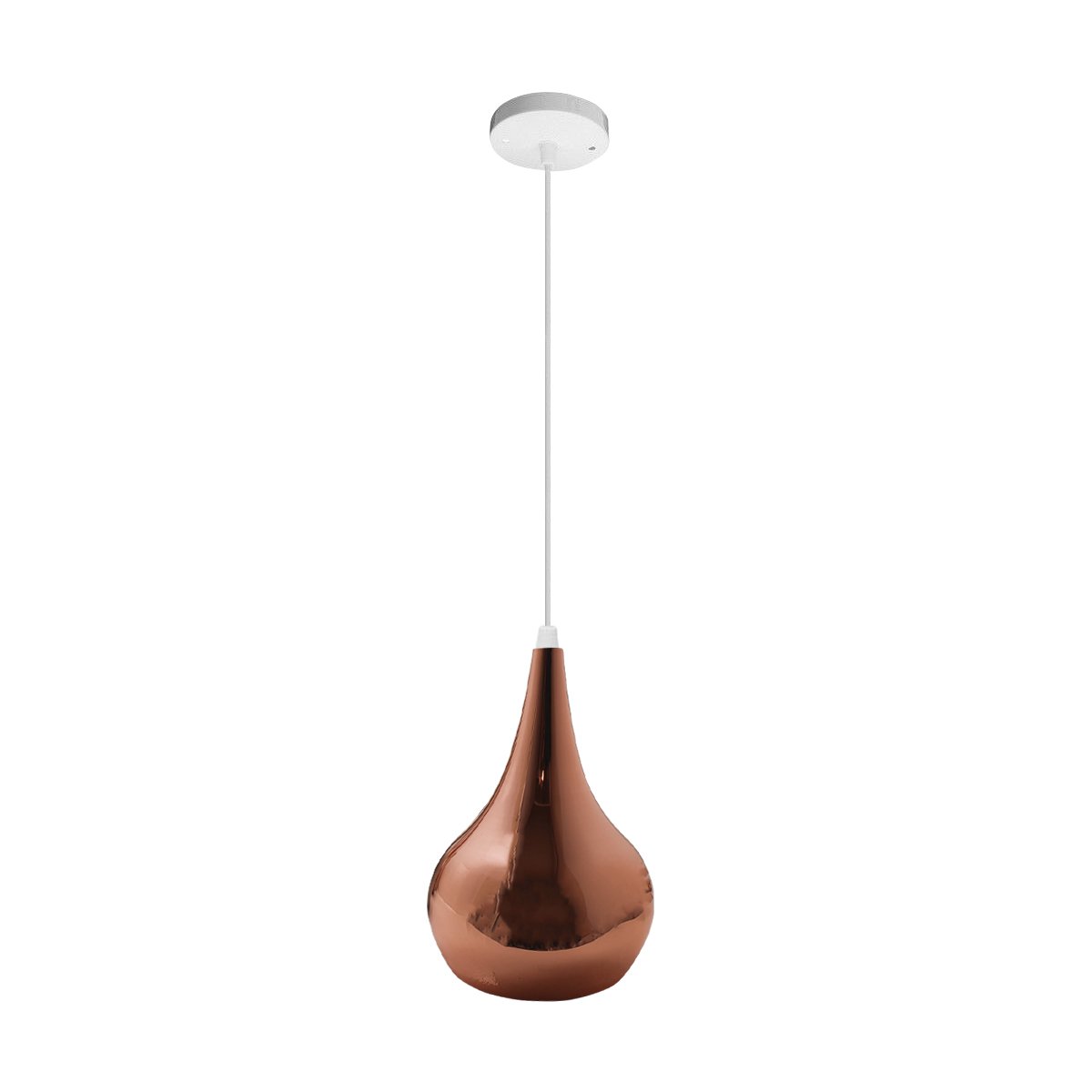 Ceiling Rose Gold Colour Pendant Lamp showcasing a vintage design with a metal lamp holder and elegant shade, perfect for modern and retro interiors.