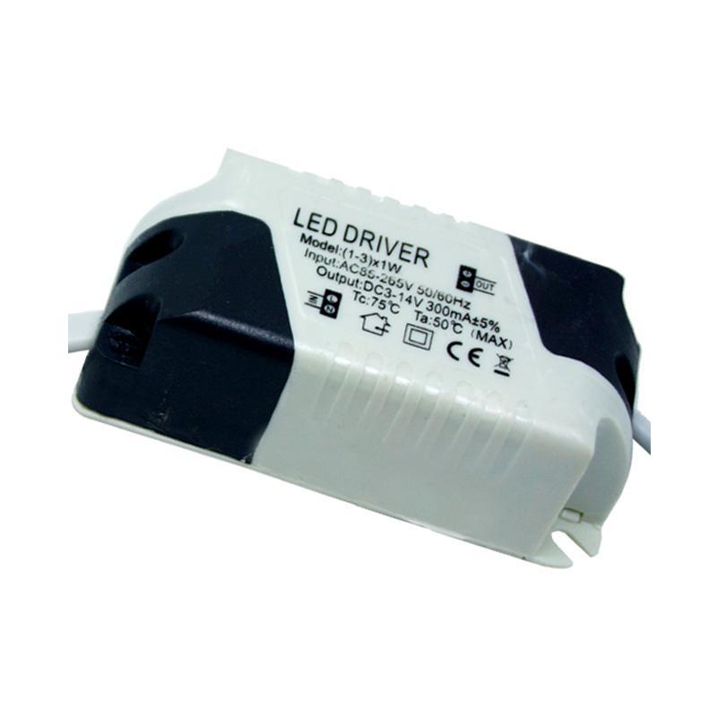 Constant Current 300mA DC LED Driver Power Supply, compact design with specifications for LED lighting applications.