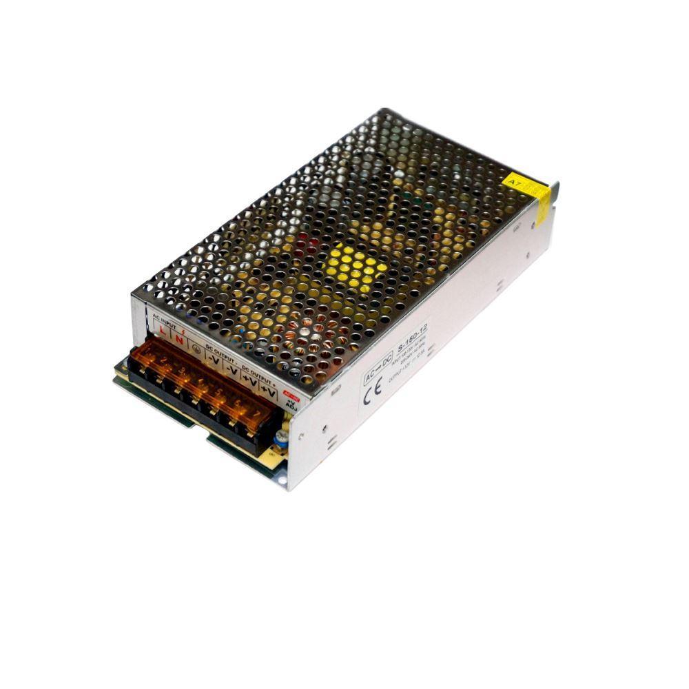 DC 12V 1 Amp - 60 Amp Switching Power Supply for LED strips and CCTV, featuring a durable metal casing and cooling fan.