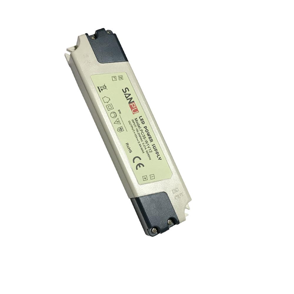 DC 12V 35W LED Driver Power Supply Transformer with specifications and features highlighted.