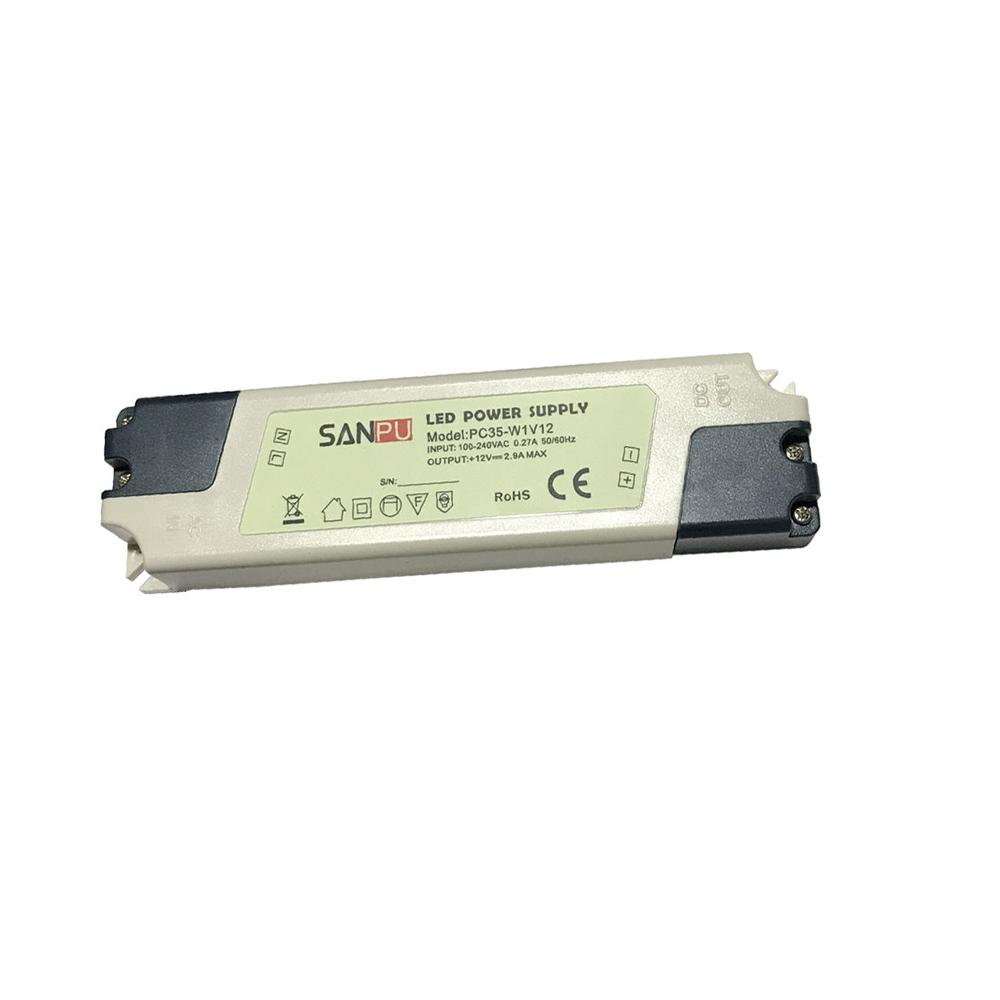 DC 12V 35W LED Driver Power Supply Transformer with specifications and features highlighted.