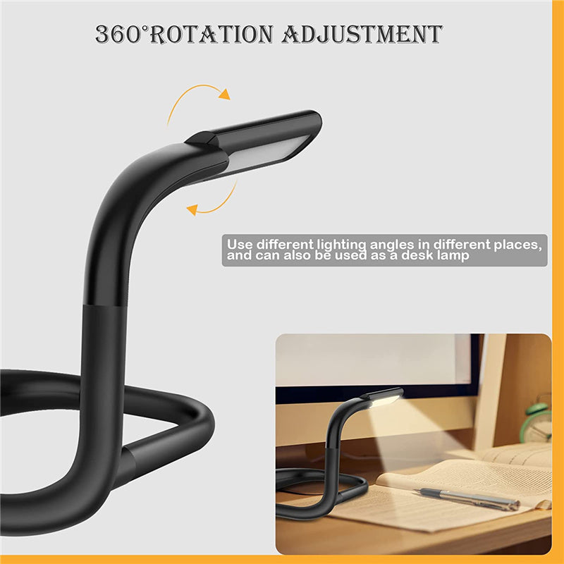 Dimmable Handsfree LED Neck Light with flexible design and adjustable lamp head, perfect for reading and hands-free use.