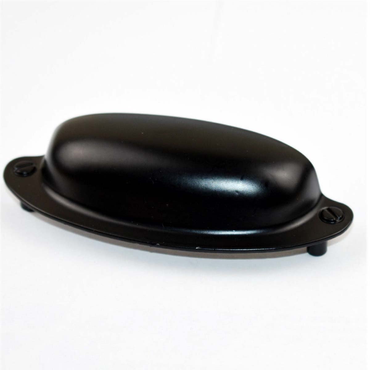 Antique Pull Shell Handle in black plating, showcasing elegant design and durable iron material.