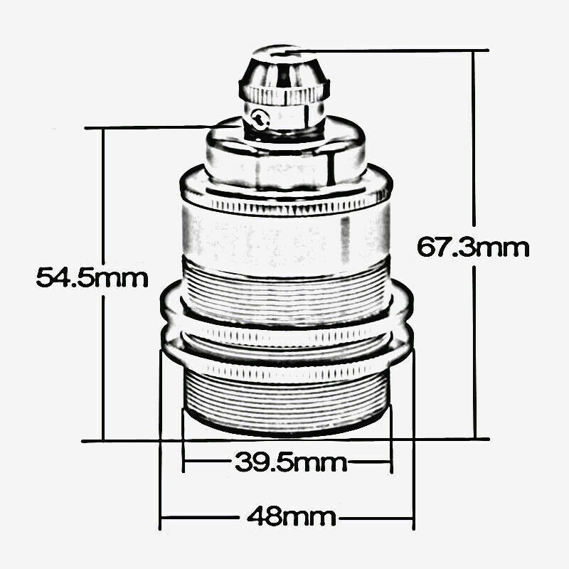 E26 Bulb Satin Nickel Socket Lamp Holder showcasing its vintage design and durable metal construction.