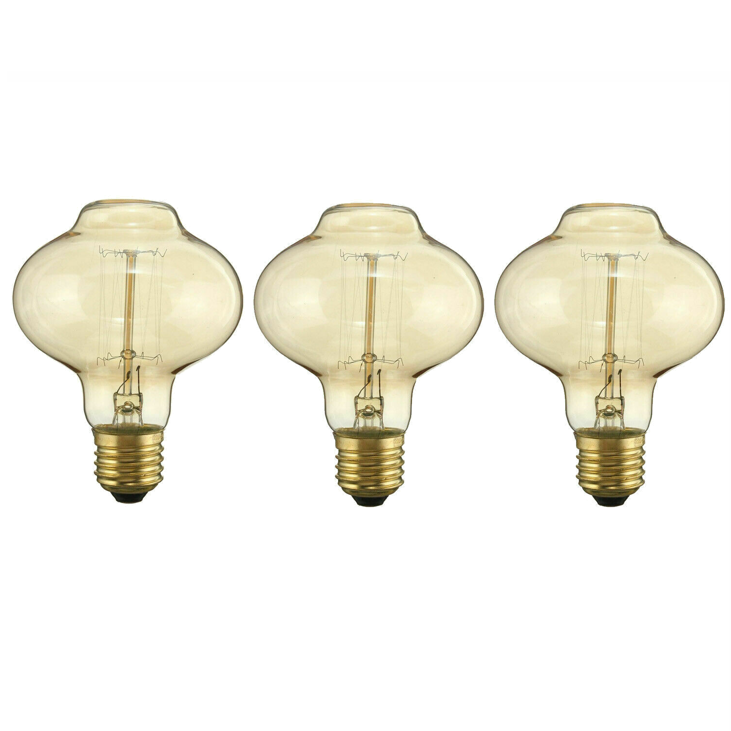 E26 MushRoom 60W Vintage Retro Industrial Filament Bulb showcasing its unique design and warm yellow glow.