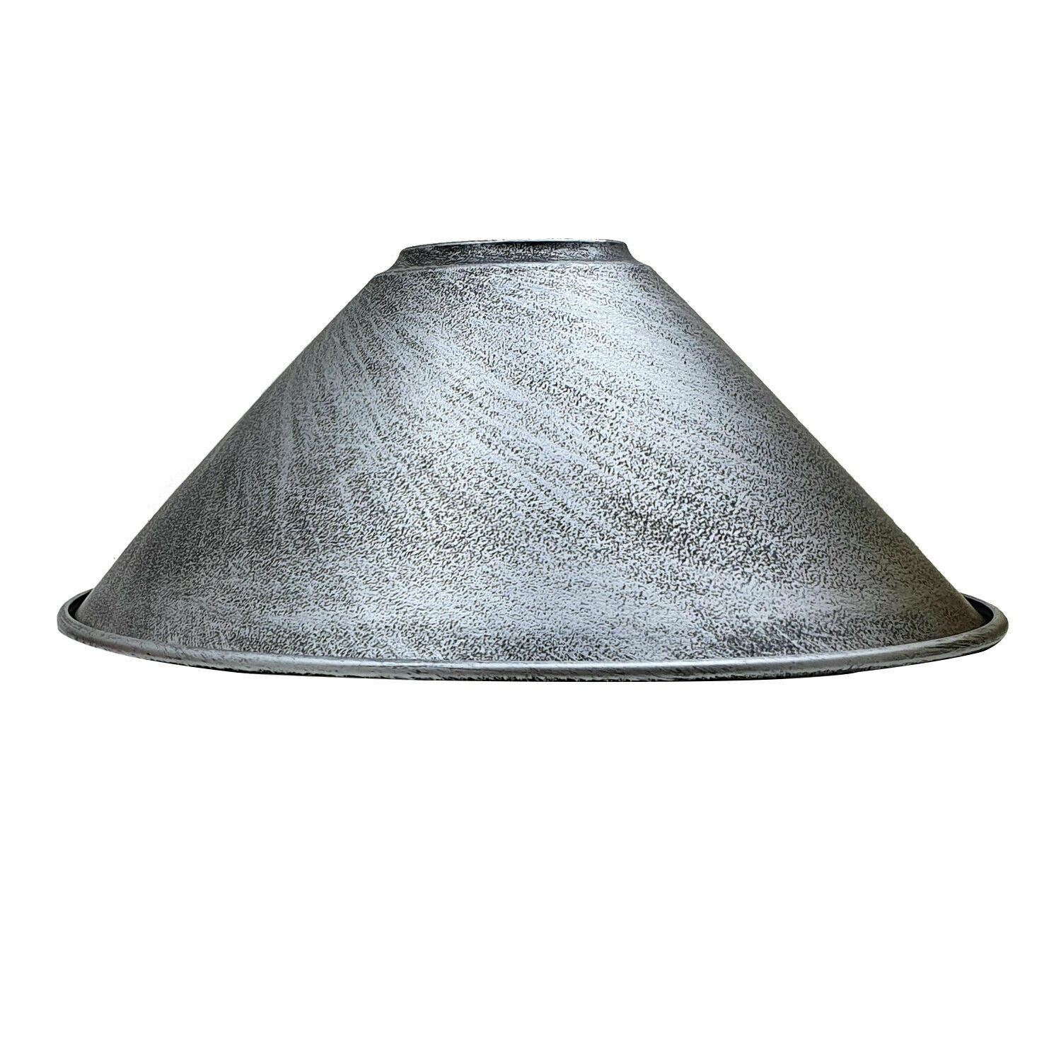 Easy Fit Metal Pendant Lampshade in various colors including Black, White, and Rose Gold, showcasing its contemporary design and sturdy metal construction.