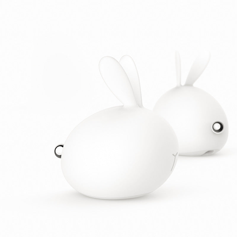 Friendly Soft Silicone USB Eye Care Night Light in the shape of a rabbit, designed for children's bedrooms with a soft glow.