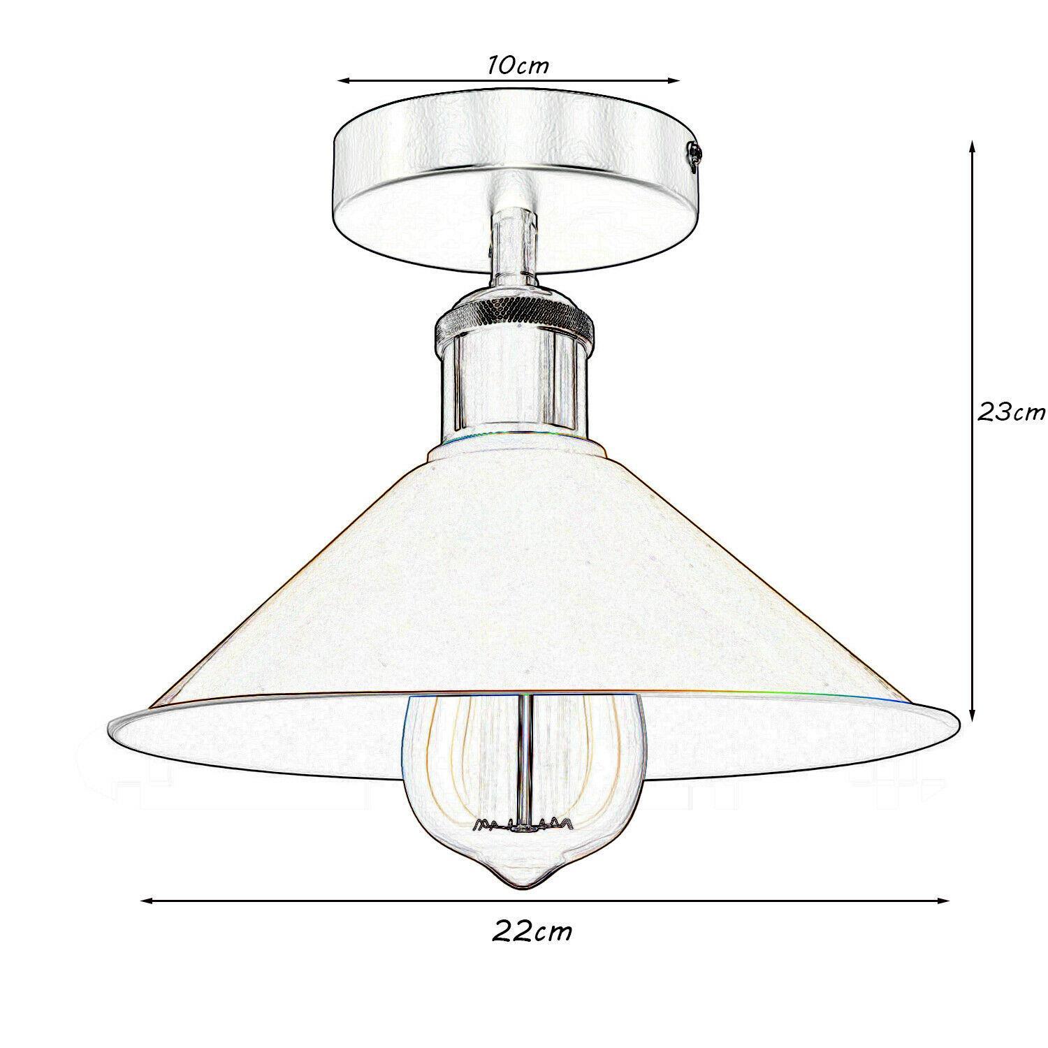 Industrial pendant lighting with a metal ceiling shade, available in multiple colors, perfect for modern living rooms.