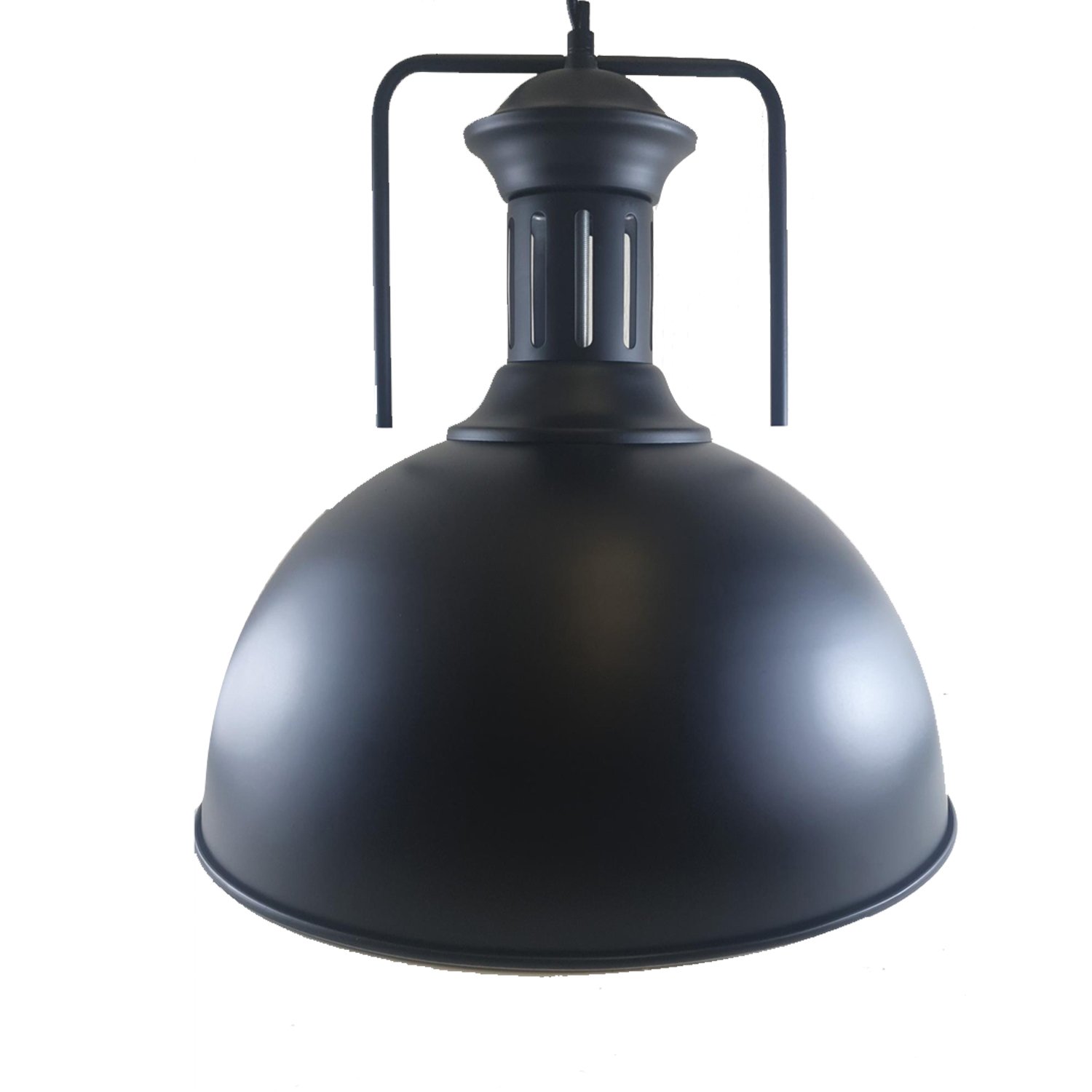 Industrial style ceiling light pendant set with a metal lampshade, featuring an adjustable chain and vintage design, perfect for various indoor settings.