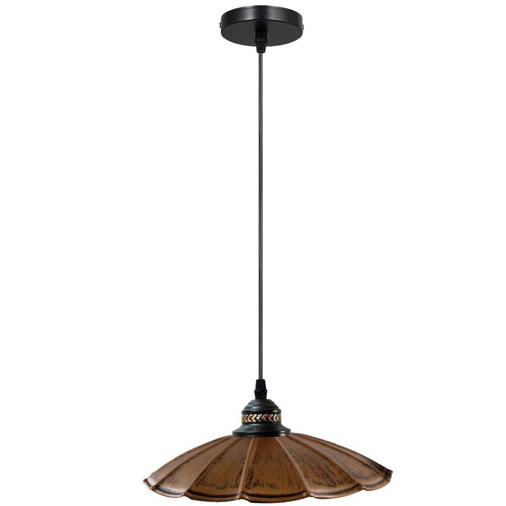 Stylish Kitchen Pendant Lighting with metal shade and E27 lamp base, available in multiple colors.