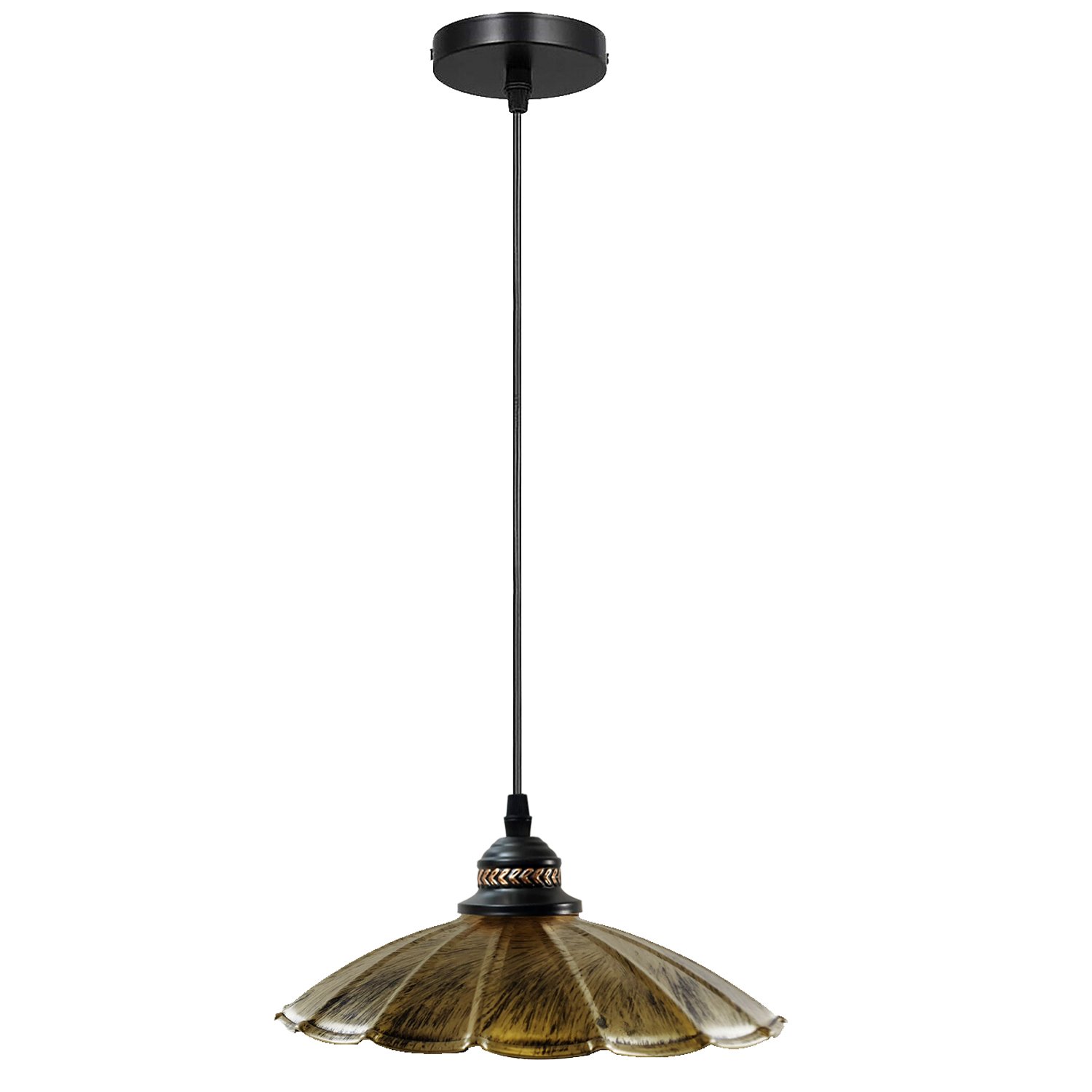 Stylish Kitchen Pendant Lighting with metal shade and E27 lamp base, available in multiple colors.